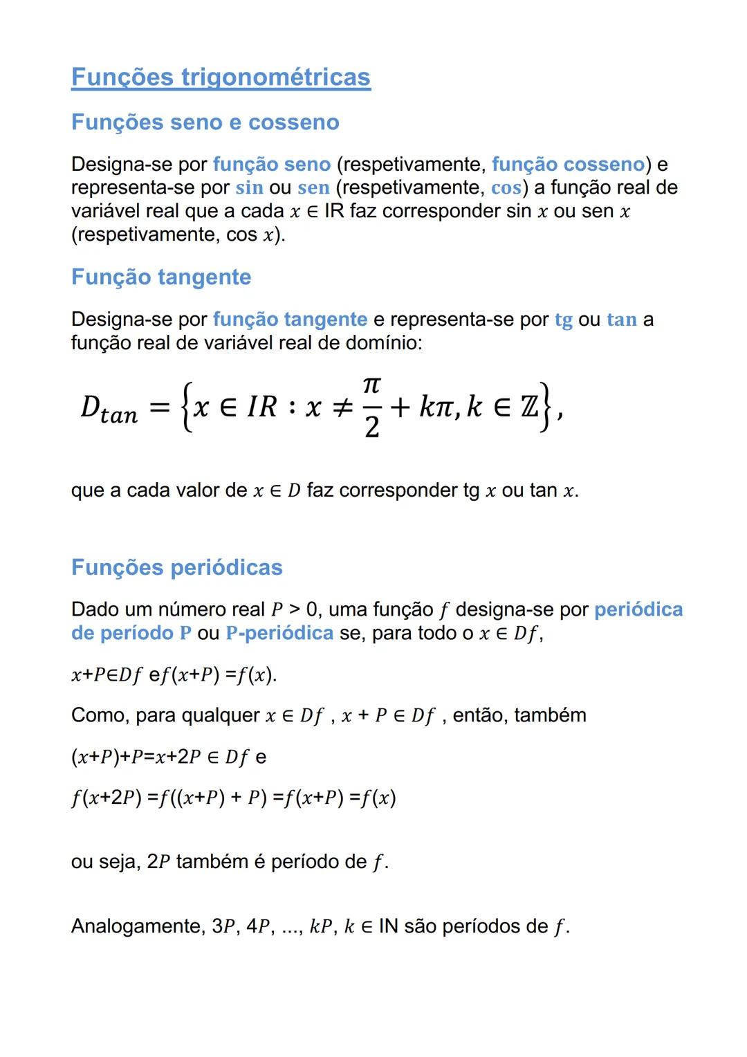 # TRIGNOMETRIA E FUNÇÕES
TRIGNOMÉTRICAS
Extensão da trigonometria a ângulos retos e
obtusos e resolução de triângulos
Razões trigonométric