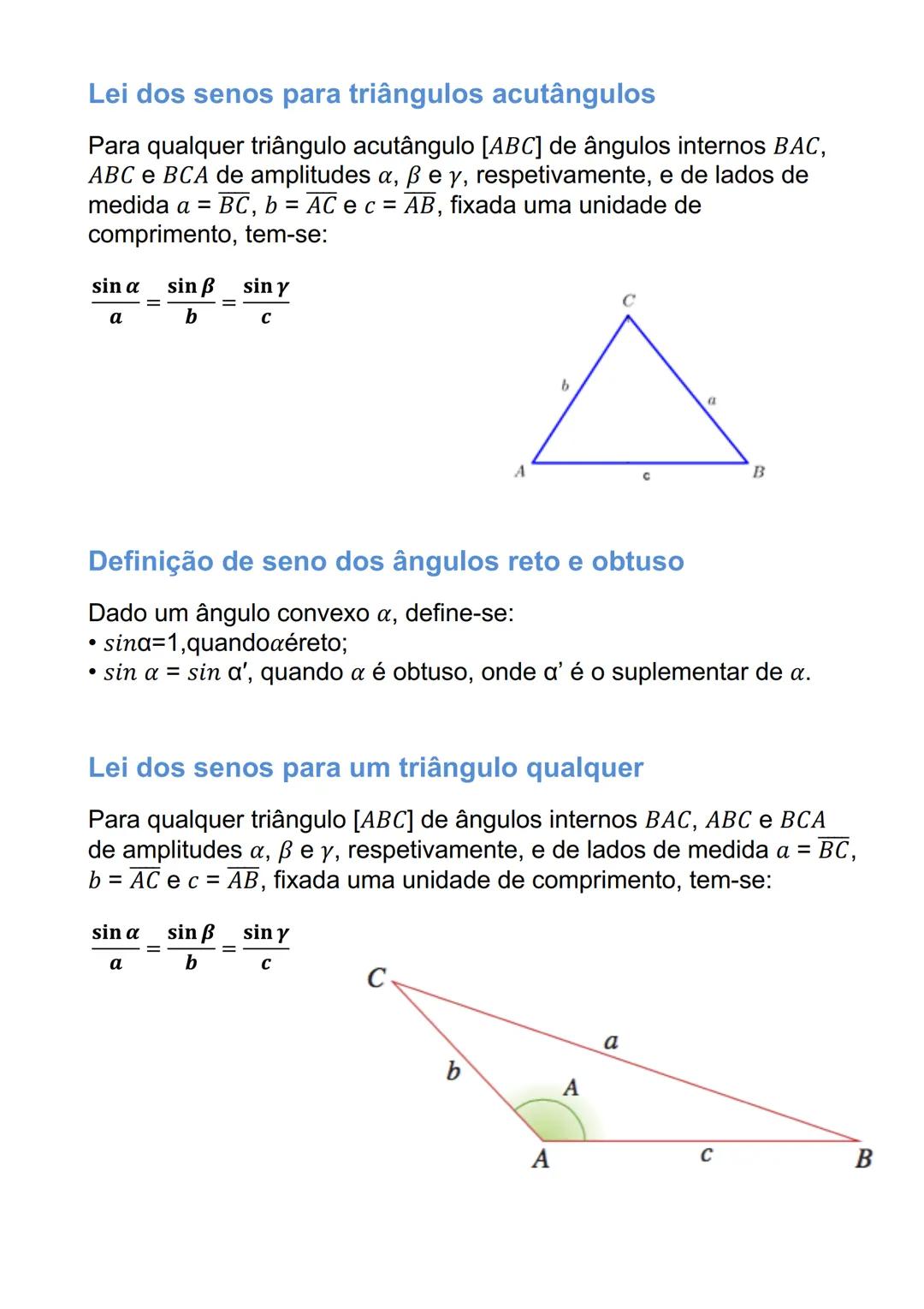 # TRIGNOMETRIA E FUNÇÕES
TRIGNOMÉTRICAS
Extensão da trigonometria a ângulos retos e
obtusos e resolução de triângulos
Razões trigonométric