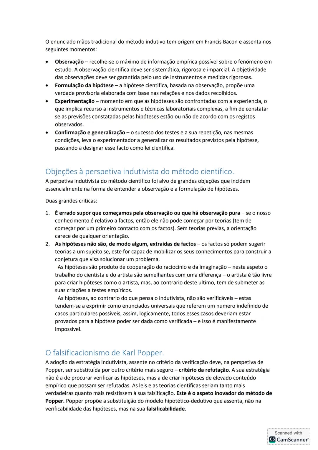 # O Conhecimento Científico
Características gerais do conhecimento vulgar ou do senso
comum.
O conhecimento vulgar não é metódico; as suas