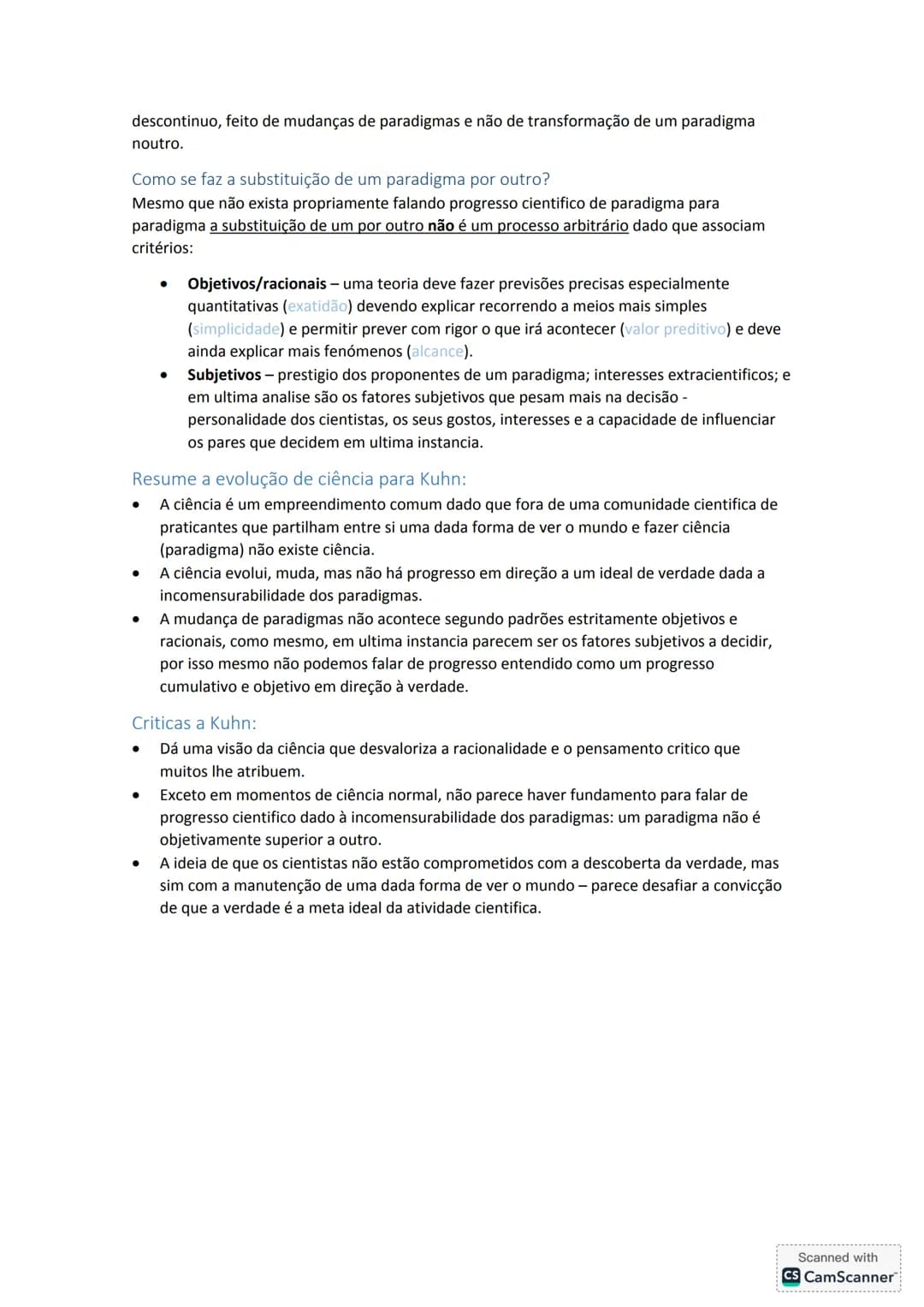 # O Conhecimento Científico
Características gerais do conhecimento vulgar ou do senso
comum.
O conhecimento vulgar não é metódico; as suas