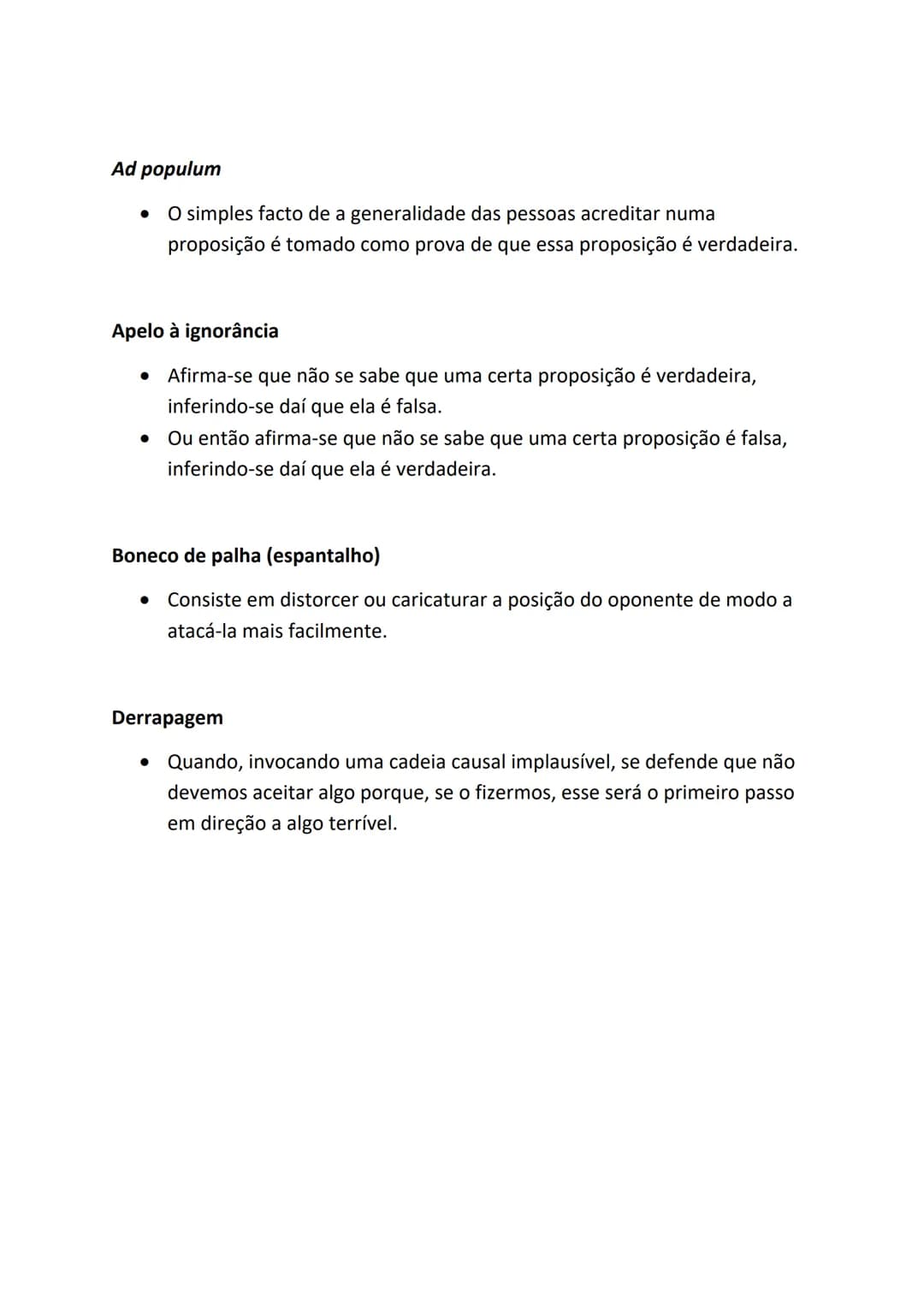 Filosofia (10ºano)
Lógica Informal - Argumentos não-dedutivos
Argumentos
não-dedutivos
Indutivos
Analogia
Autoridade
Generalizações
P