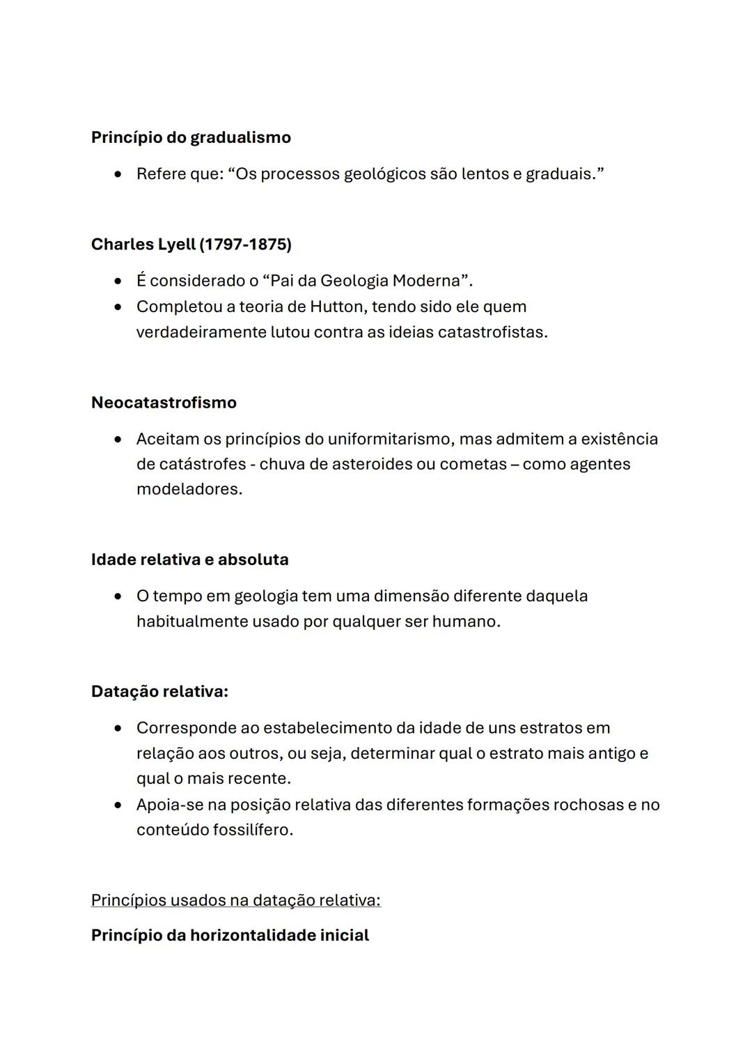 Biologia e Geologia
Geologia (10°ano)
Princípios do raciocínio geológico
Interpretação da Evolução passada na Terra
Catastrofismo
Cuvier