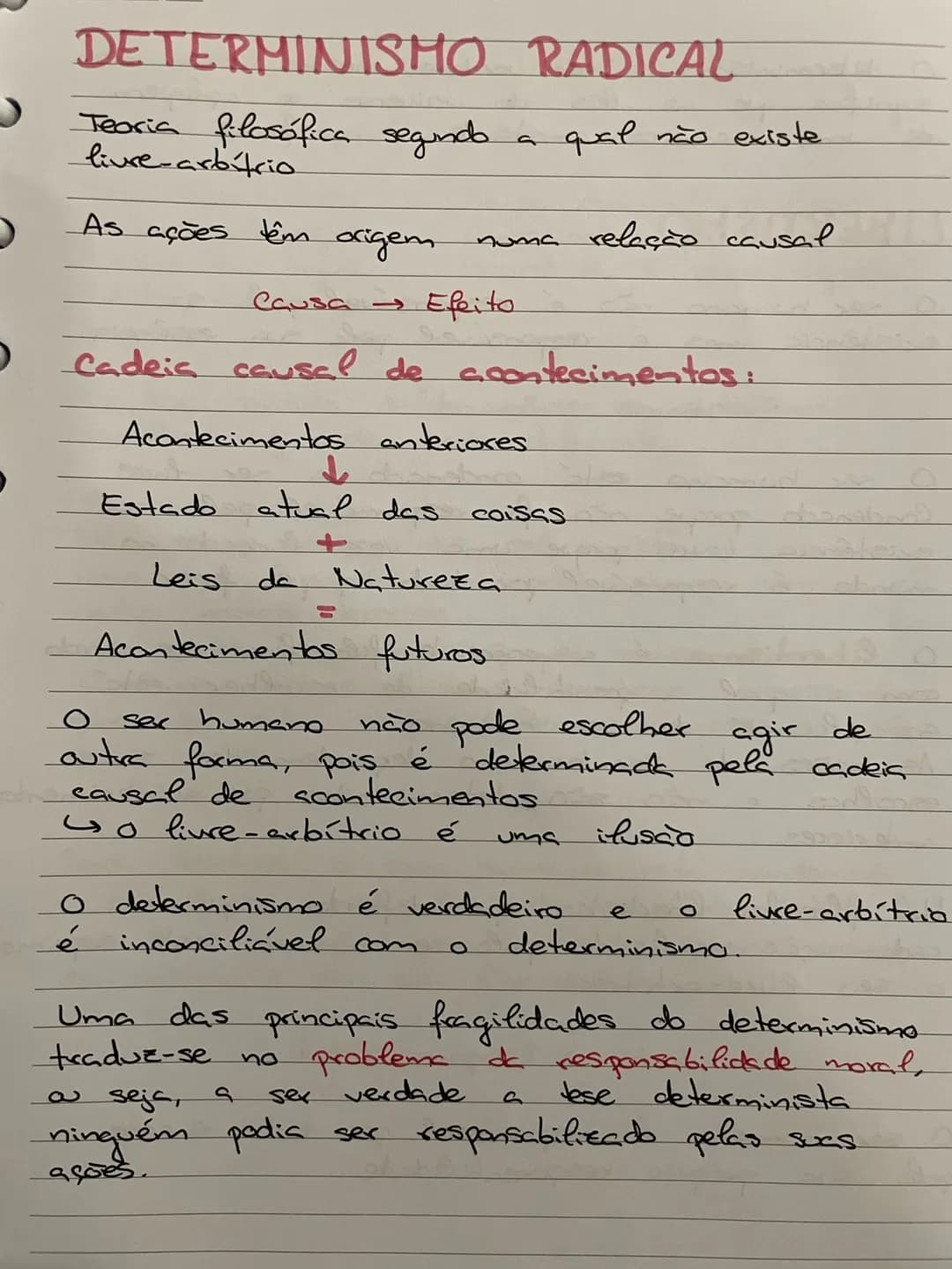 PROBLEMA FILOSÓFICO
livre - arbitrio
Será que o ser humano é livre ou a liberdade
é uma ilusão?
AÇÃO
Algo que realizamos de forma conscient