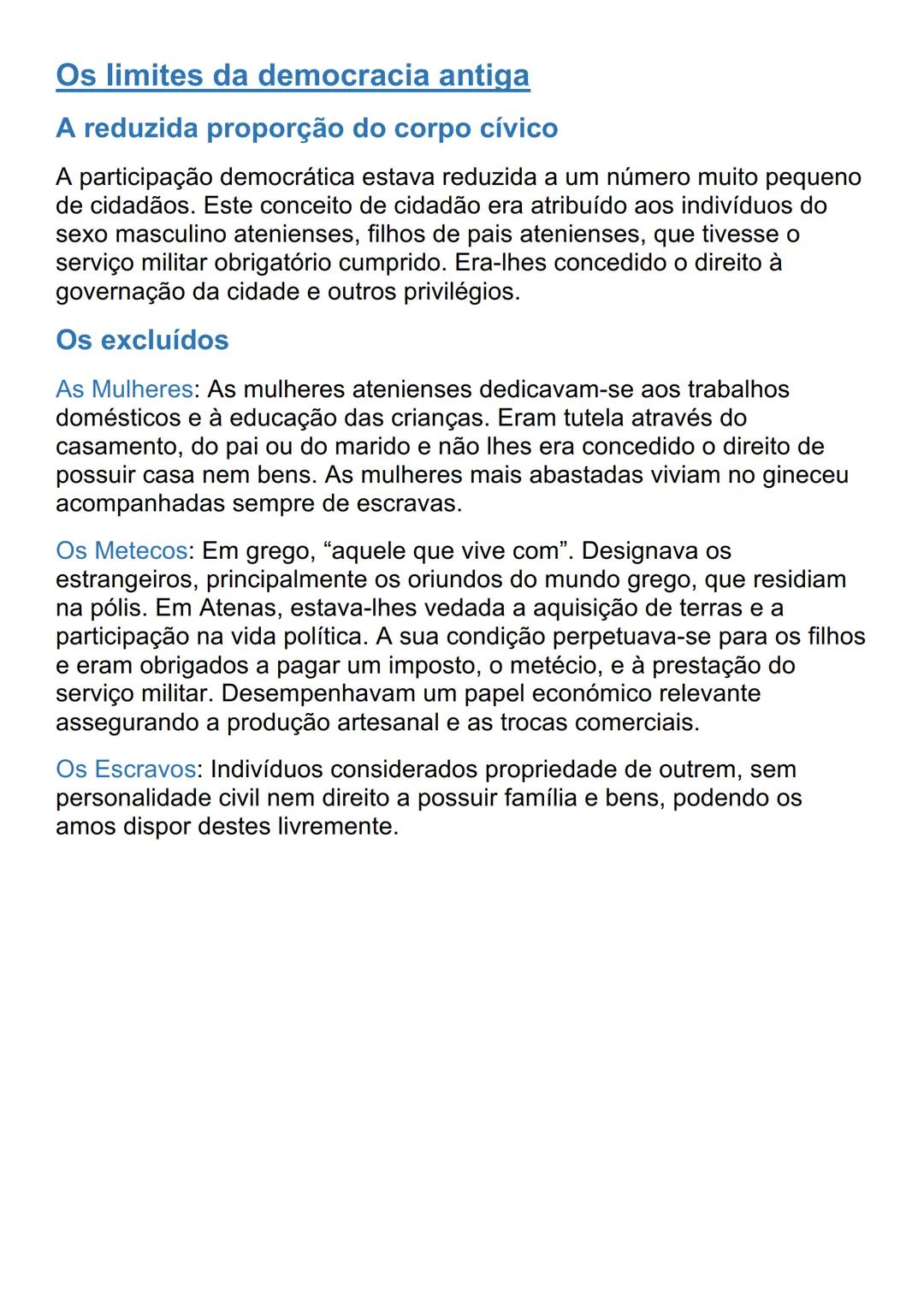 --- OCR Start ---
A DEMOCRACIA ANTIGA
Um mundo de cidades-estado
A Pólis
Definição: Termo pelo qual os Gregos designavam as pequenas
comunid