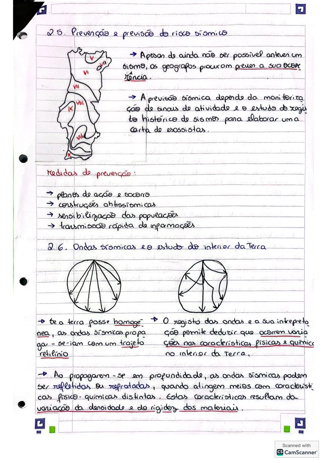 Biologia 10° ano 3º teste 202412025
Sismologia
2.1. Origem des sismes.
Os sismes, eu tremores de terra, são o xesultado de uma libentação