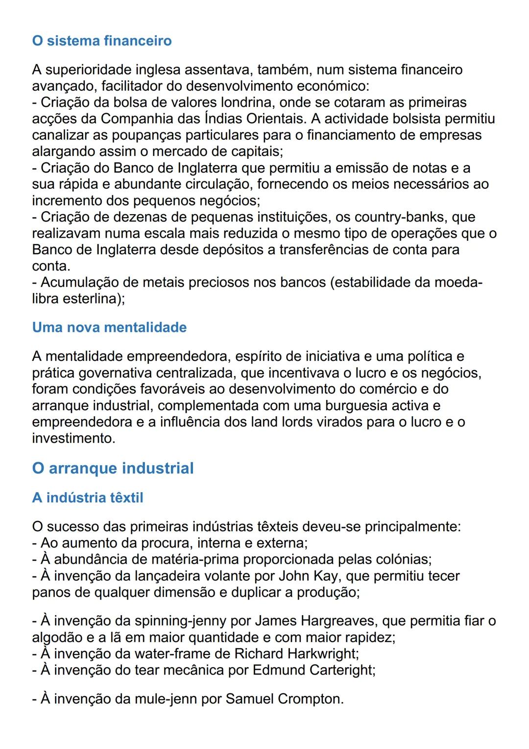 TRIUNFO DOS ESTADOS E DIAMICA
ECONÓMICAS NOS SÉCULOS XVII E XVIII
Reforço das economias nacionais e tentativas de
controlo do comércio
O tem