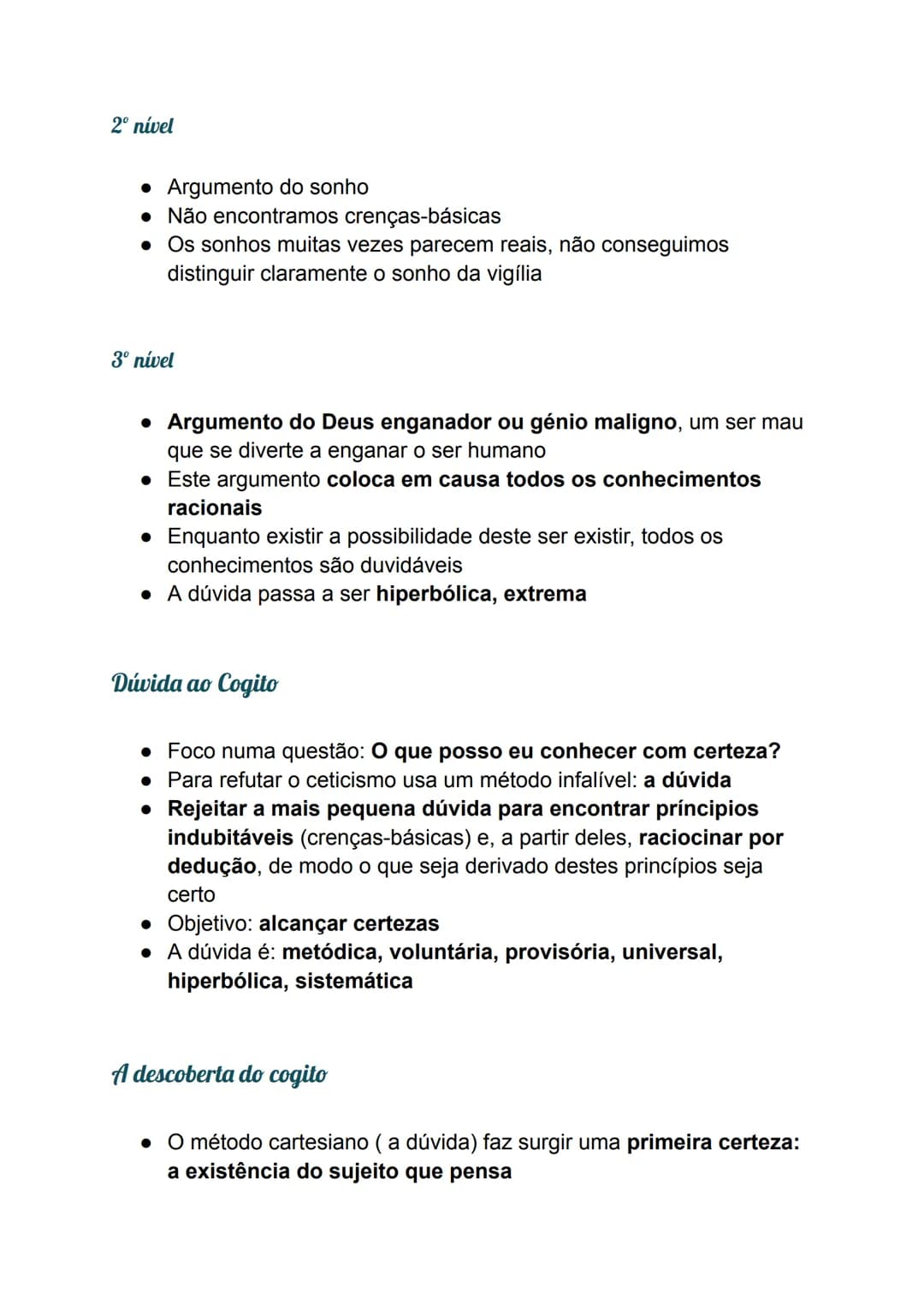 Ceticismo
• o ceticismo na forma radical nega a existência de conhecimento
• mesmo havendo crenças, não as podemos justificar, nem com a
ra