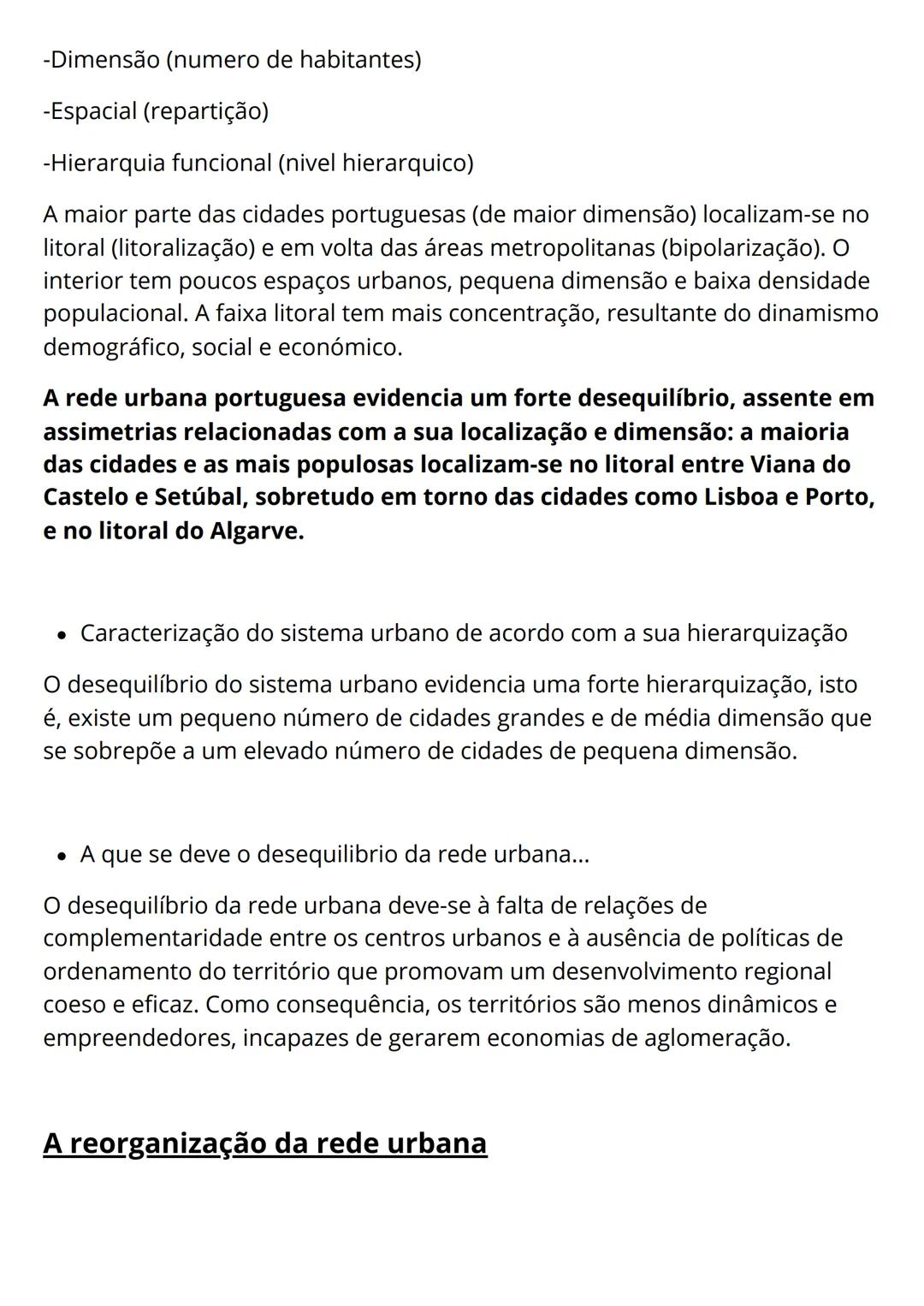 # Resumo Geografia
* Problemas urbanos
* A rede urbana e as relações campo-cidade
## Problemas urbanos
A crescente concentração de po