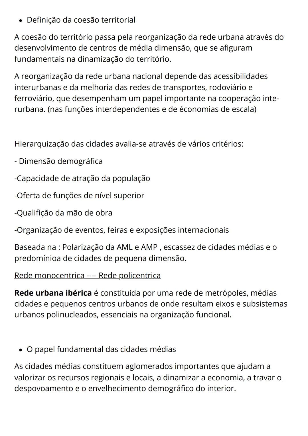 # Resumo Geografia
* Problemas urbanos
* A rede urbana e as relações campo-cidade
## Problemas urbanos
A crescente concentração de po
