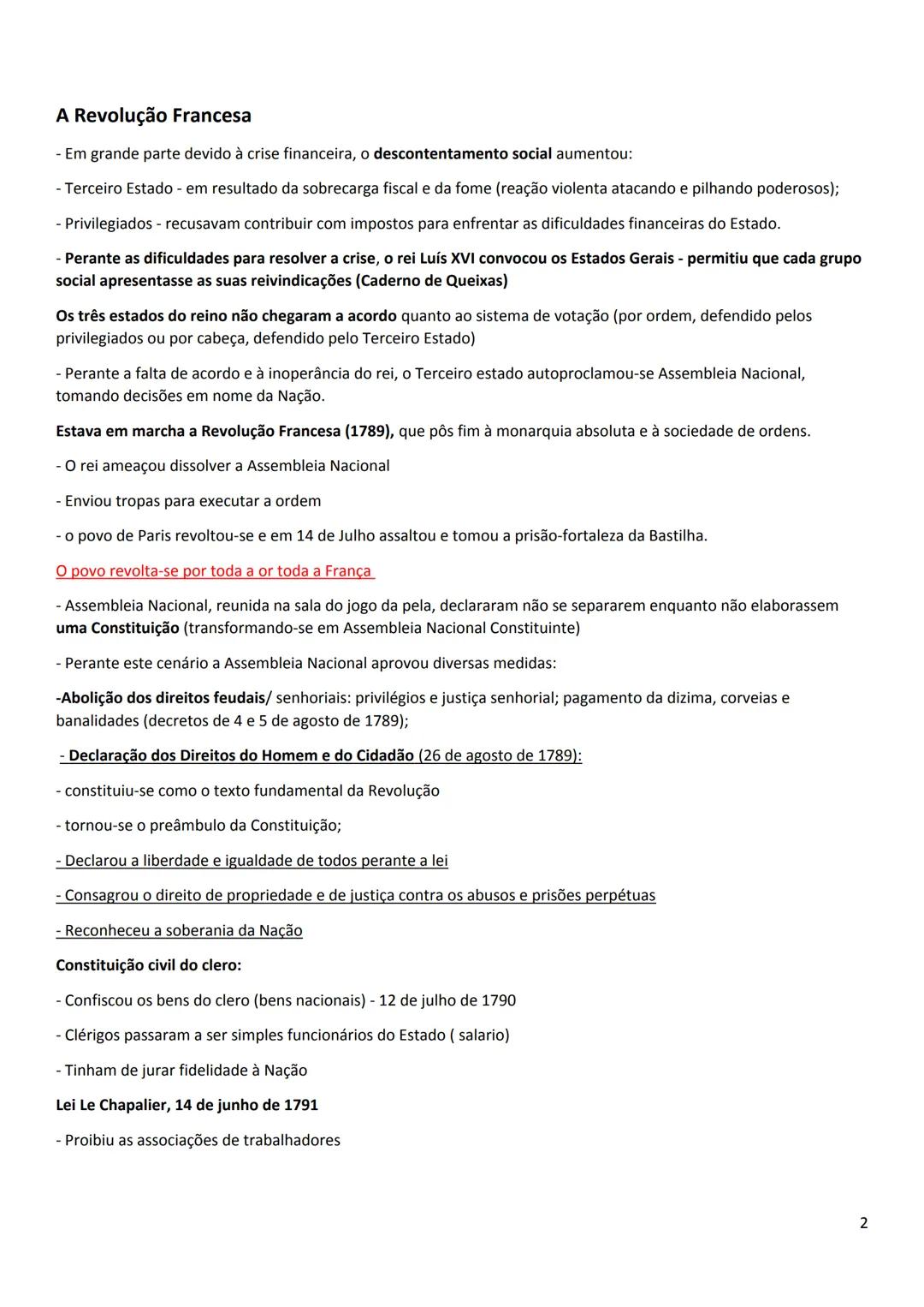 REVOLUÇÃO FRANCESA
A França nas vésperas da Revolução
Politicamente- monarquia absoluta de direito divino.
Economia- predominava a agricu