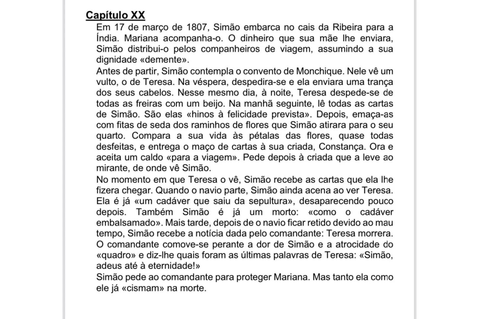 # AMOR DE PERDIÇÃO (CAMILO CASTELO
BRANCO)
## Características da novela
* Concentração de episódios conducentes à ação principal e
c