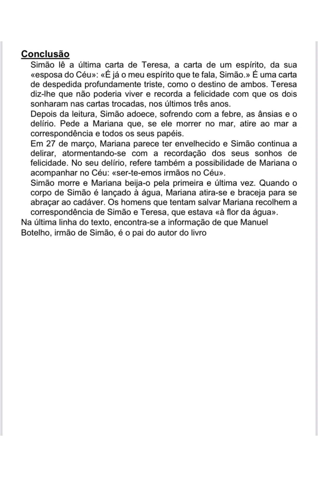 # AMOR DE PERDIÇÃO (CAMILO CASTELO
BRANCO)
## Características da novela
* Concentração de episódios conducentes à ação principal e
c