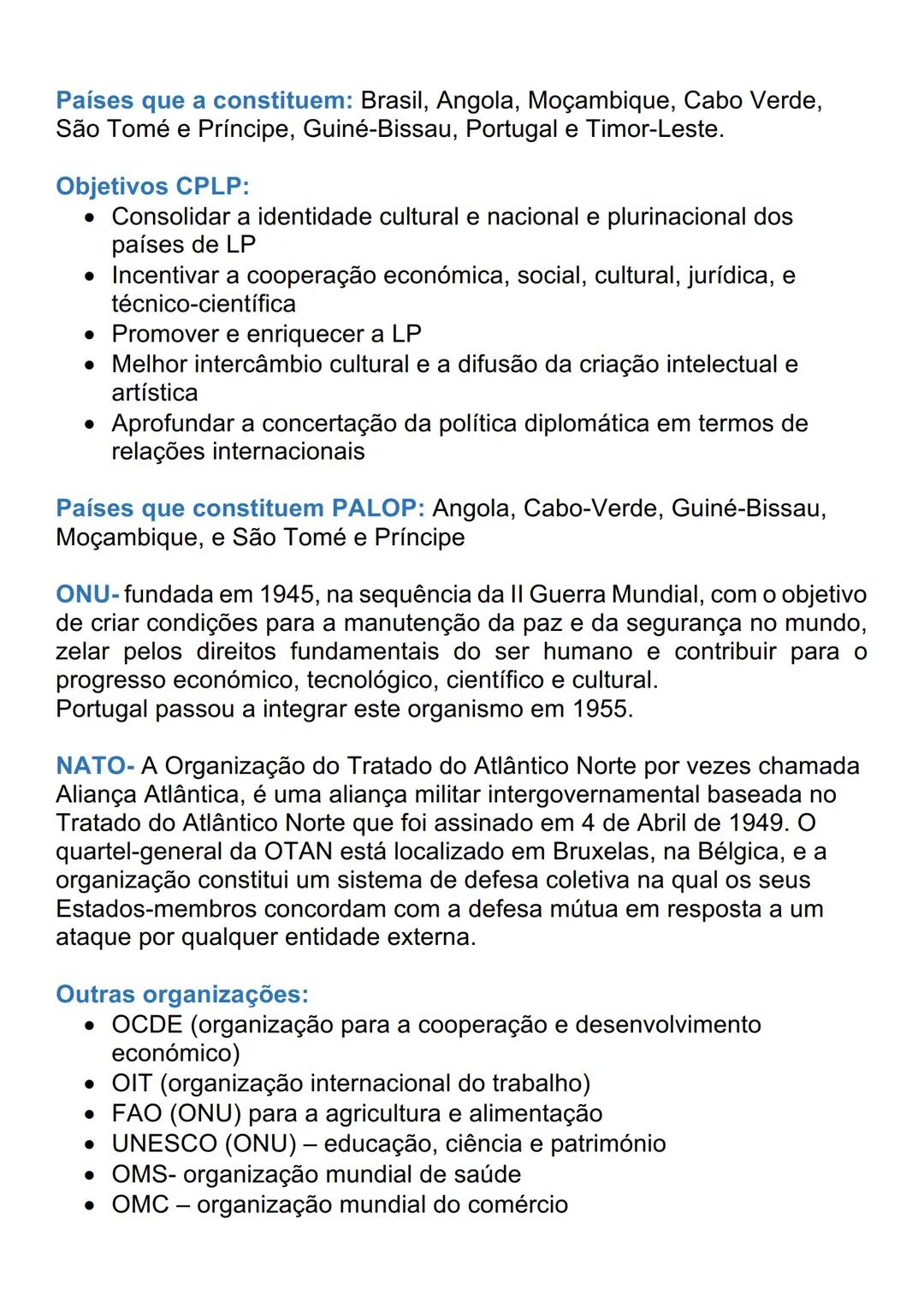 # A POSIÇÃO DE PORTUGAL NA EUROPA E
# NO MUNDO
Território- espaço terrestre, marítimo e aéreo sobre o qual os órgãos
políticos de um país ex