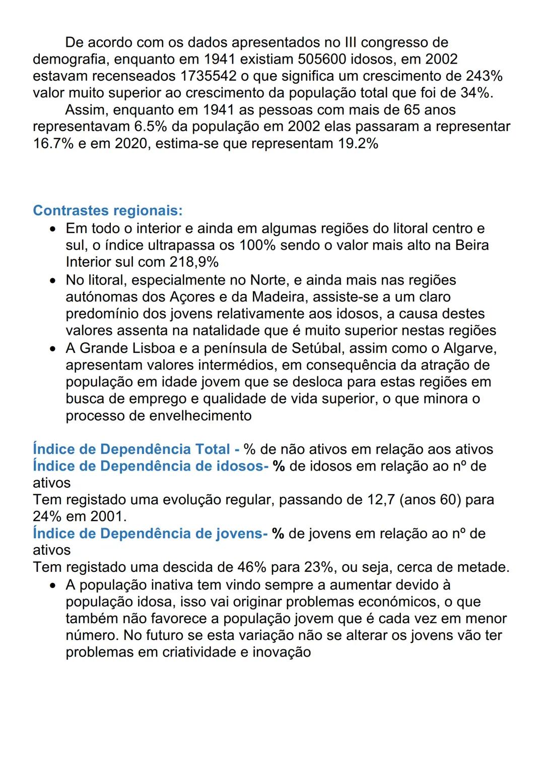 # A POPULAÇÃO: EVOLUÇÃO E
# DIFERENÇAS REGIONAIS
População absoluta de um território - n° total de habitantes de um
lugar
Para a contabili