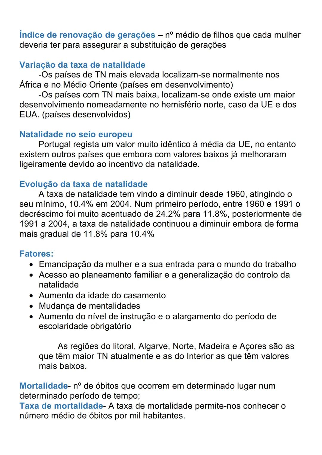 # A POPULAÇÃO: EVOLUÇÃO E
# DIFERENÇAS REGIONAIS
População absoluta de um território - n° total de habitantes de um
lugar
Para a contabili