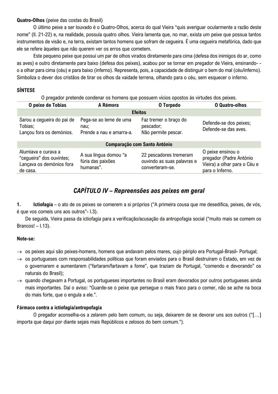 Sermão de Santo António
O Sermão de Santo António é uma alegoria, na medida em que os peixes são a personificação dos
homens. Padre António
