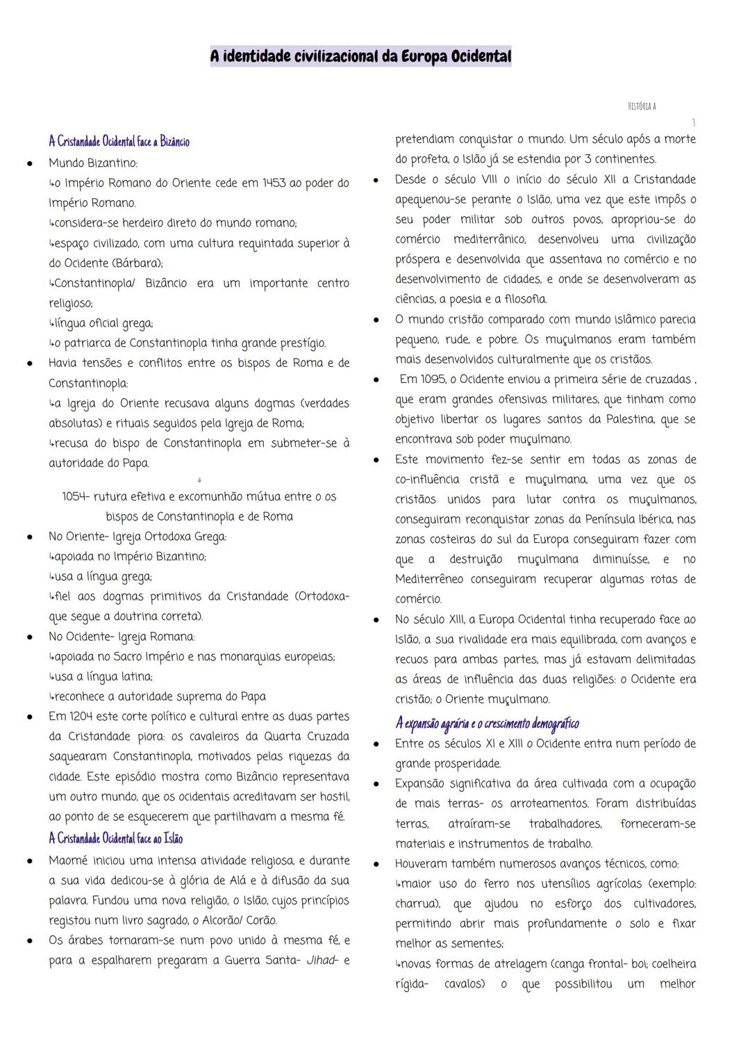 # A identidade civilizacional da Europa Ocidental
## A multiplicidade de poderes
* Época Medieval – desde a queda do Império romano do Oci