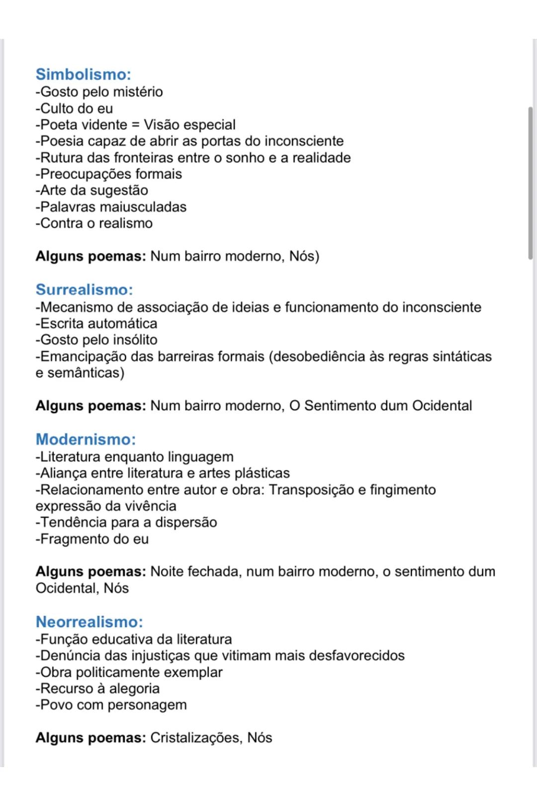 CESÁRIO VERDE
Correntes Literárias
Romantismo:
-apoteose do sentimento
-poeta como génio
-influência da paisagem no estado de espírito
Algun