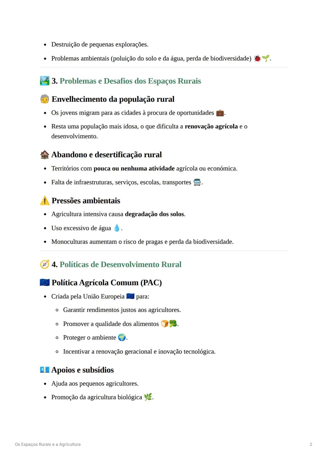 # Os Espaços Rurais e a Agricultura
1. Diversidade dos Espaços Rurais
O que são espaços rurais?
Áreas fora dos centros urbanos, geralment