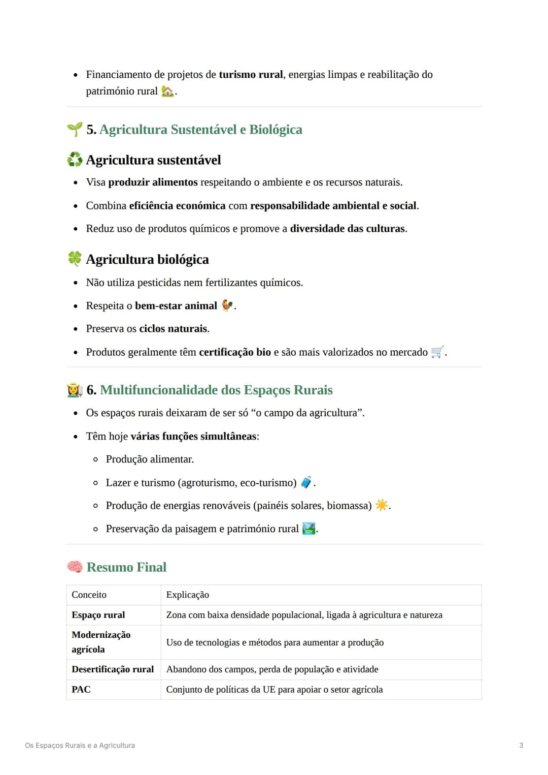 # Os Espaços Rurais e a Agricultura
1. Diversidade dos Espaços Rurais
O que são espaços rurais?
Áreas fora dos centros urbanos, geralment
