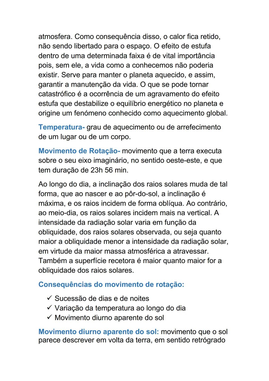 # A RADIAÇÃO SOLAR
Radiação solar- energia solar que chega à terra.
Radiação terrestre- radiação de longo comprimento de
onda. Traduz-se pe