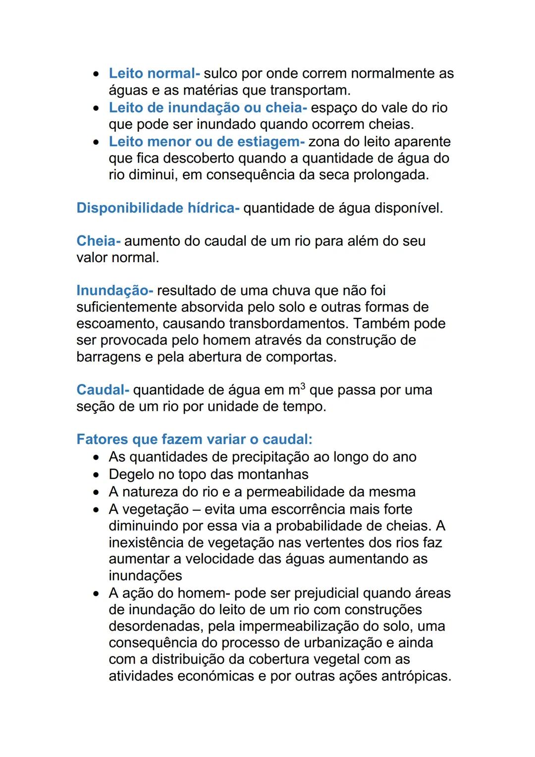 # RECURSOS HIDRICOS
Importância da água:
A água é o elemento fundamental para a existência da
vida. Todos os seres vivos necessitam dela p