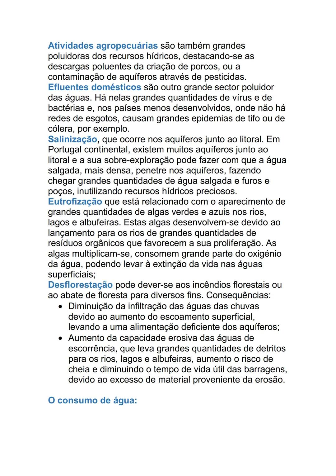 # RECURSOS HIDRICOS
Importância da água:
A água é o elemento fundamental para a existência da
vida. Todos os seres vivos necessitam dela p