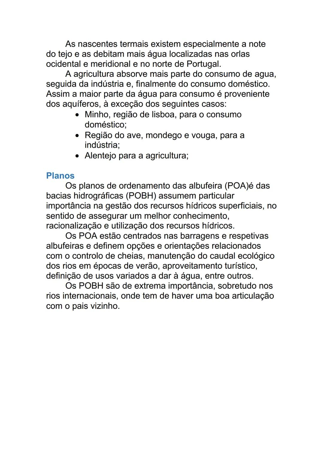 # RECURSOS HIDRICOS
Importância da água:
A água é o elemento fundamental para a existência da
vida. Todos os seres vivos necessitam dela p