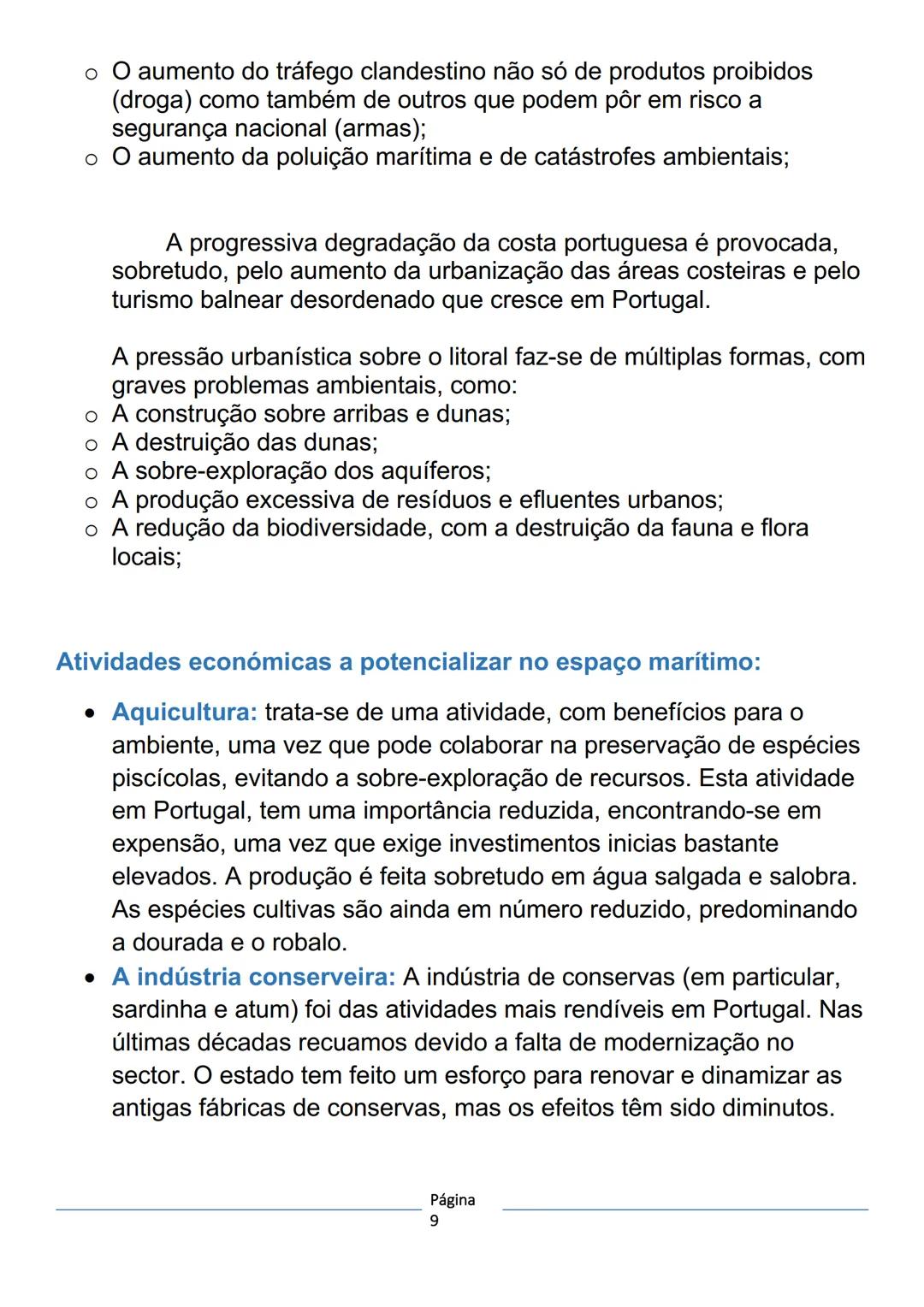 # RECURSOS MARÍTIMOS
Litoral-zona de contacto entre a terra e o mar. No seu sentido mais lato,
diz respeito a toda a região sob a influênci