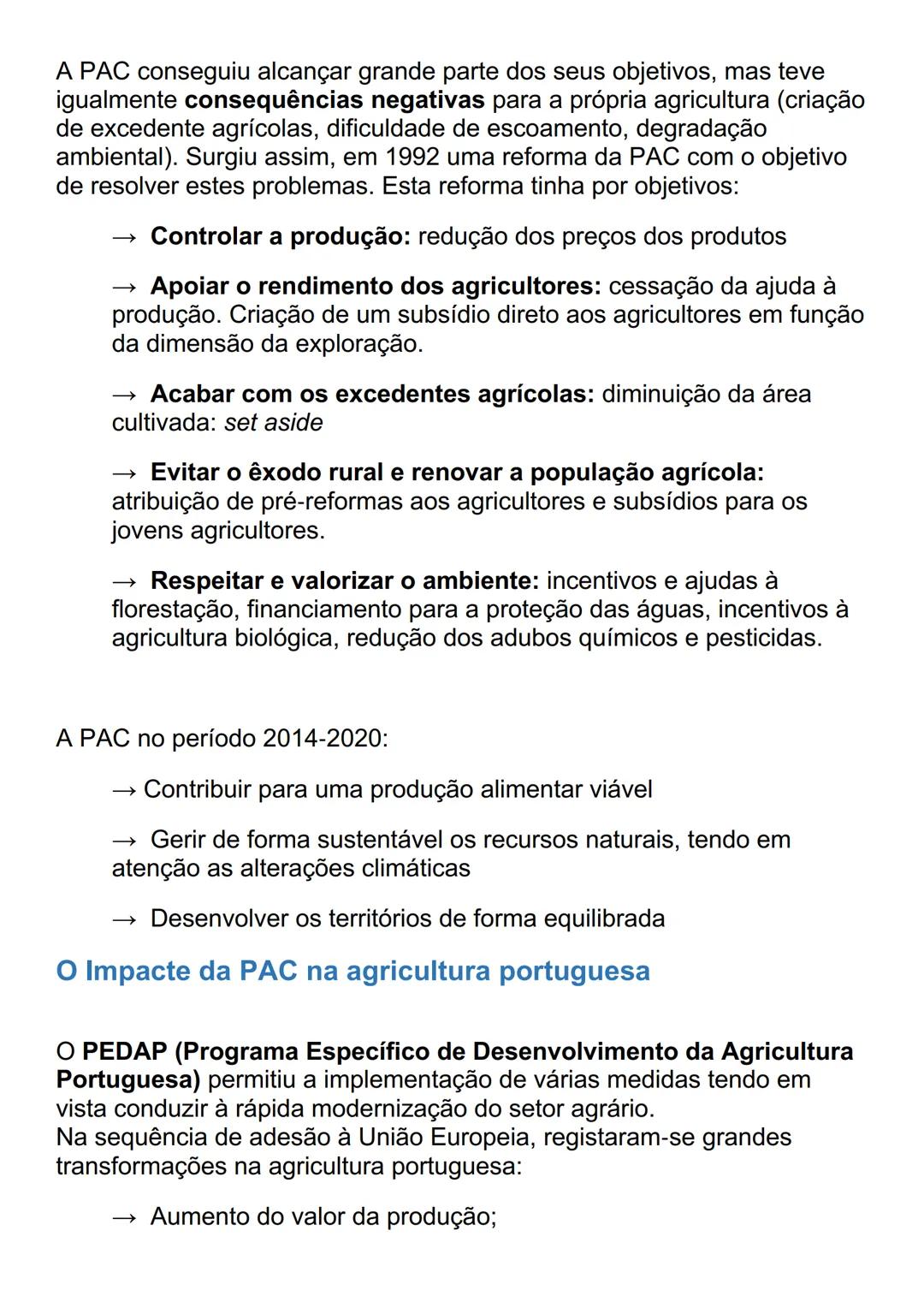 # AS ÁREAS RURAIS EM MUDANÇA
O peso da agricultura no setor económico
À semelhança do que tem acontecido noutros países da União Europeia,