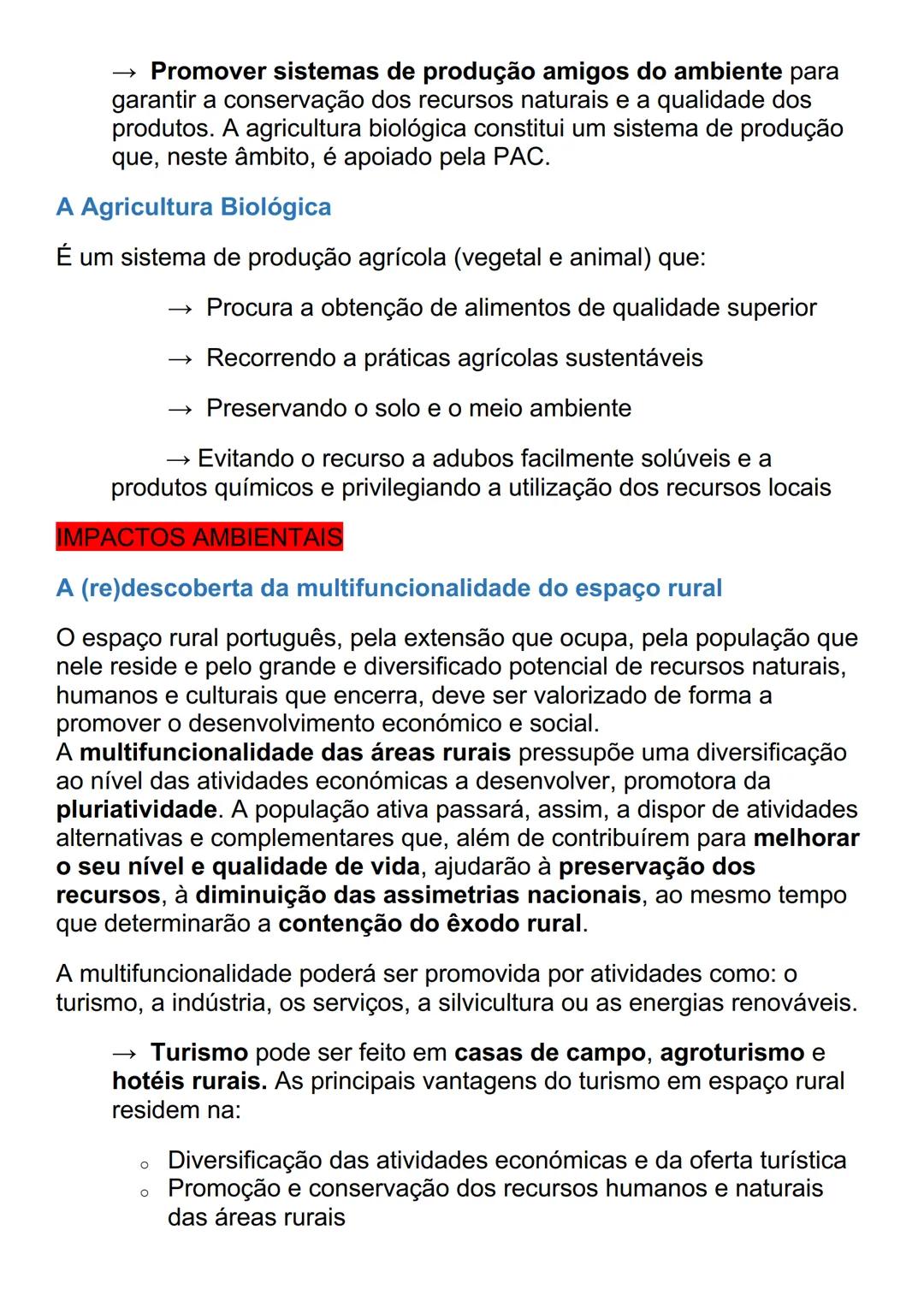 # AS ÁREAS RURAIS EM MUDANÇA
O peso da agricultura no setor económico
À semelhança do que tem acontecido noutros países da União Europeia,