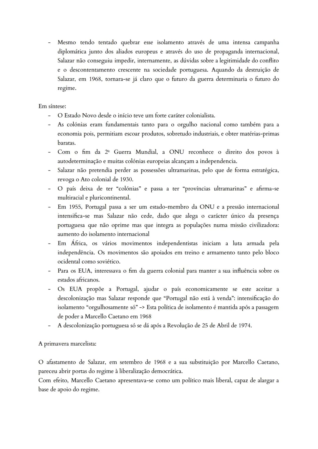 Portugal: do autoritarismo à democracia
Entre 1945 e 1974, Portugal viveu um período de fortes contradições. Diferente da Europa
democrática