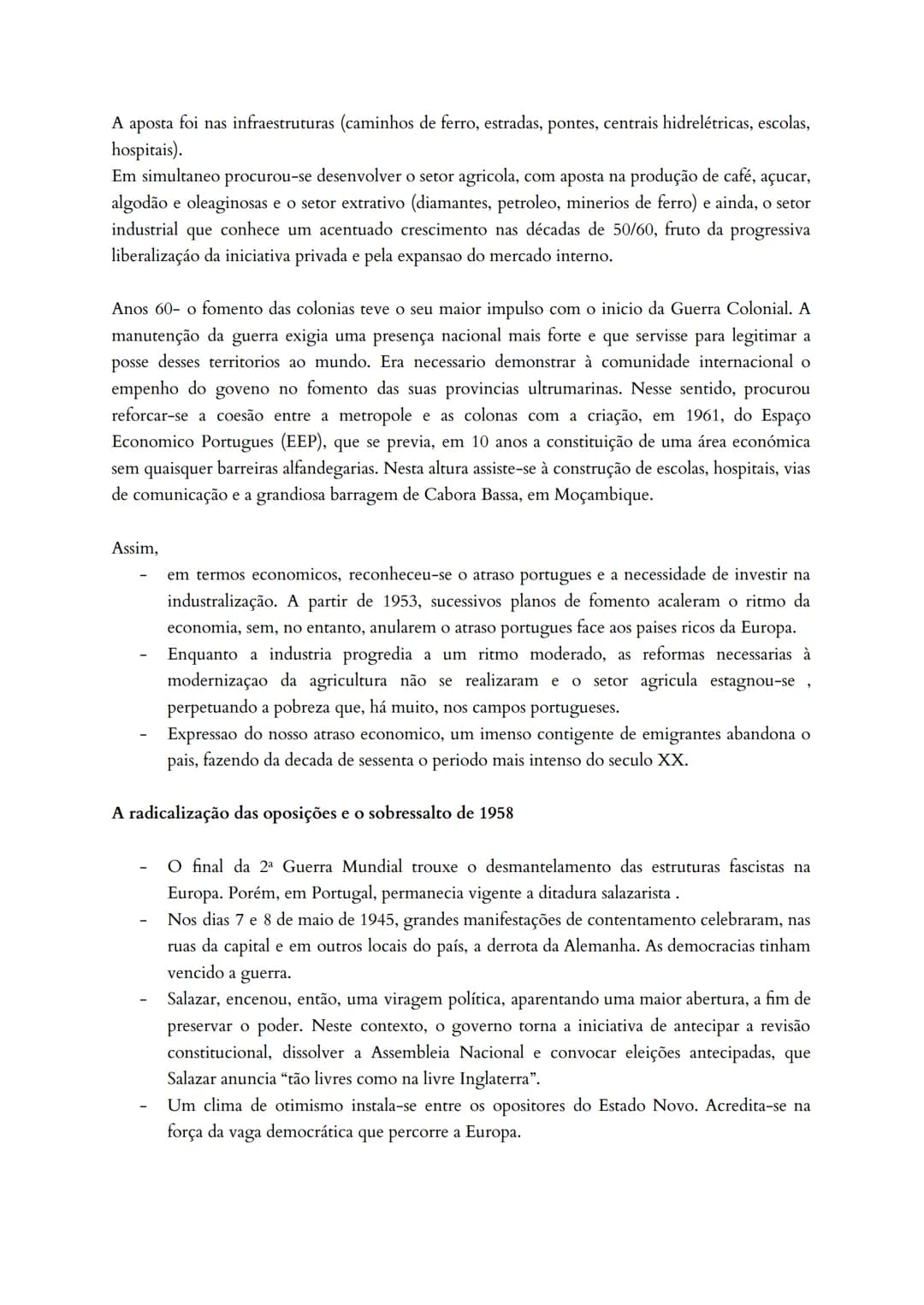 Portugal: do autoritarismo à democracia
Entre 1945 e 1974, Portugal viveu um período de fortes contradições. Diferente da Europa
democrática