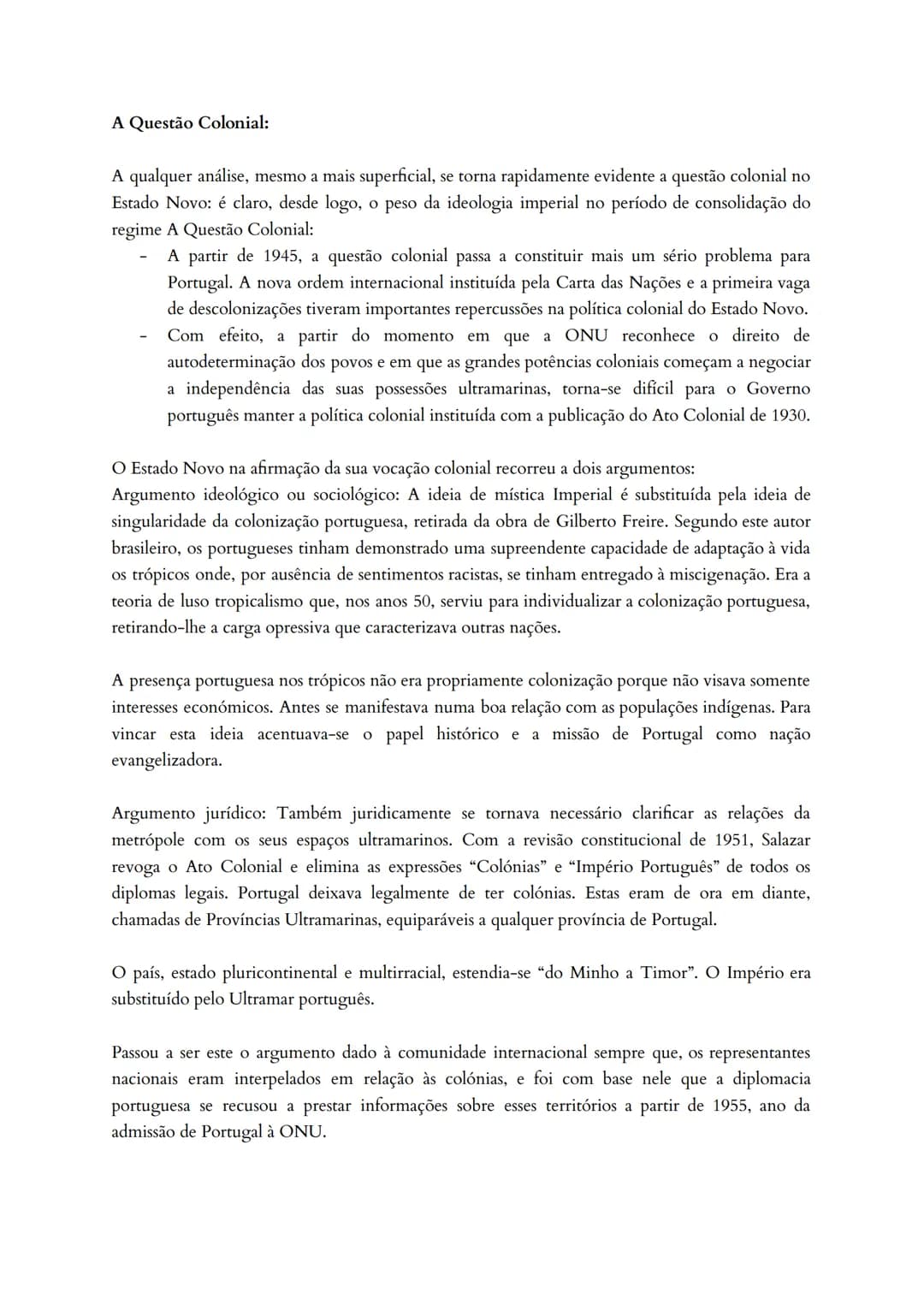 Portugal: do autoritarismo à democracia
Entre 1945 e 1974, Portugal viveu um período de fortes contradições. Diferente da Europa
democrática