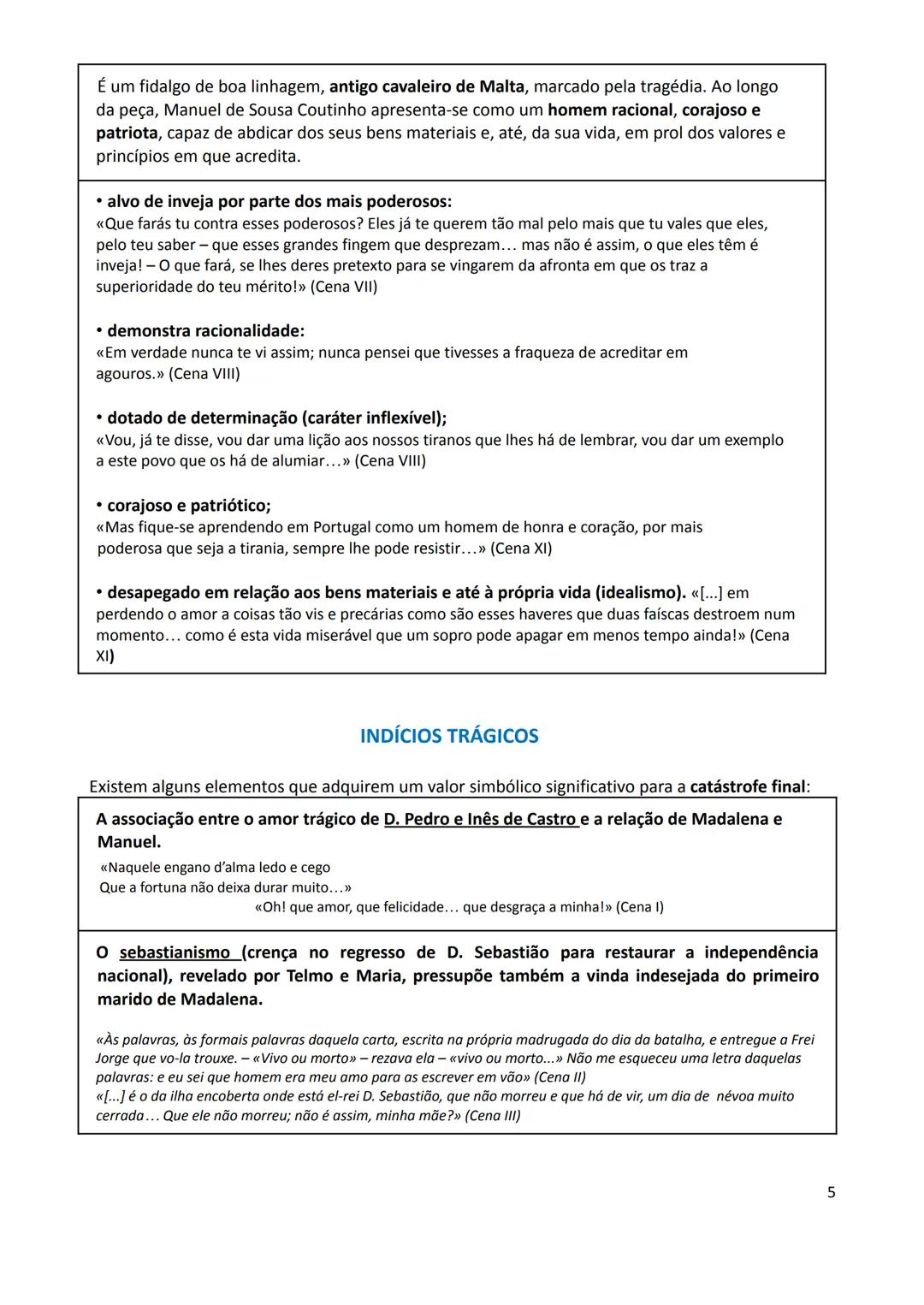 Português - 11.º ano
Educação Literária
Frei Luís de Sousa, de Almeida Garrett
ATO I
No ato I de Frei Luís de Sousa, encontramos informaç