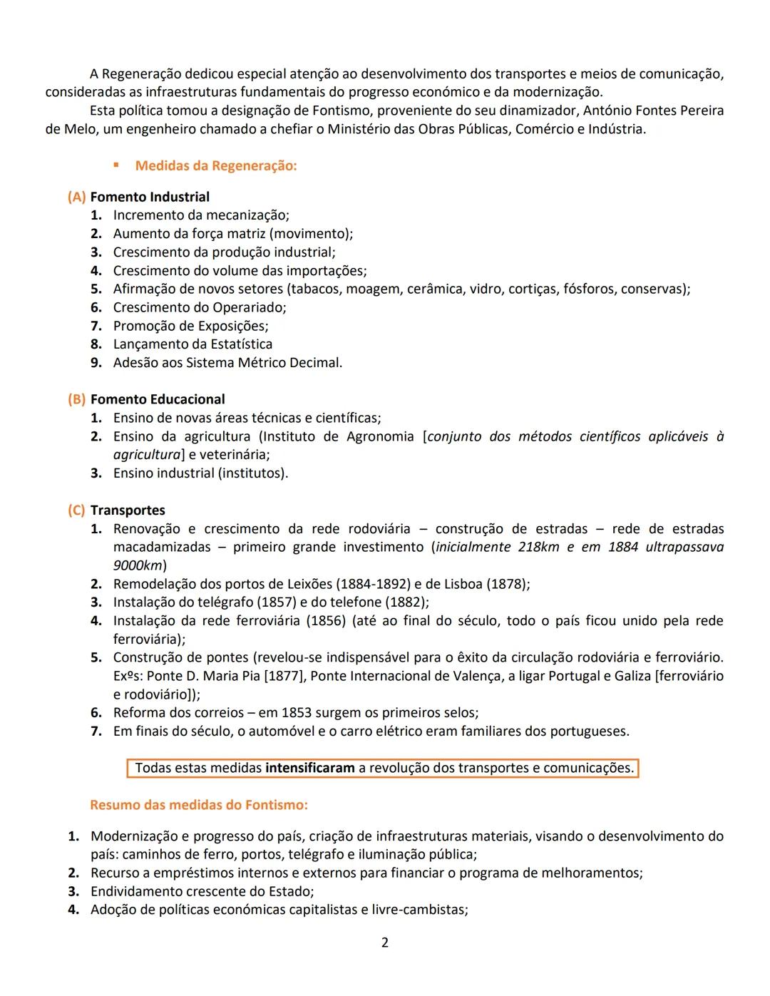 História A - 11º Ano
➡ A REGENERAÇÃO PORTUGUESA (1851-1870)
• Pré Regeneração:
Cartismo
Moderado
(1834/36)
Setembrismo
(1836/42)
Cabralismo