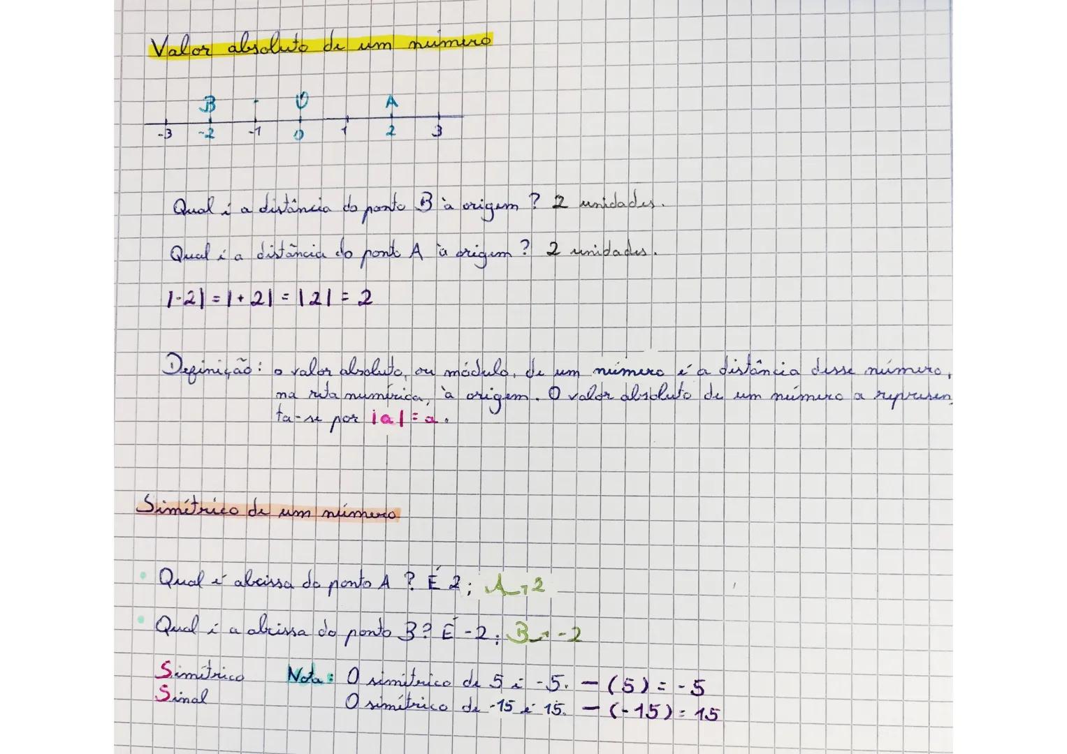 Reta numérica
B
-4
-3
-2
-1
0
1
números negativos
A
; ;
à
2
números positivos
4
Os pontos assinalades
na rừn são: A, B, O
As obcissas dos