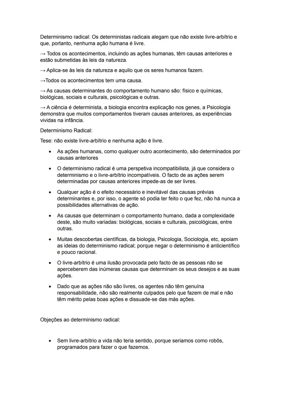 Determinismo e liberdade na ação humana (Ética)
Filosofia da ação:
O que é uma ação humana? (ver manual página 121)
O que é um acontecime