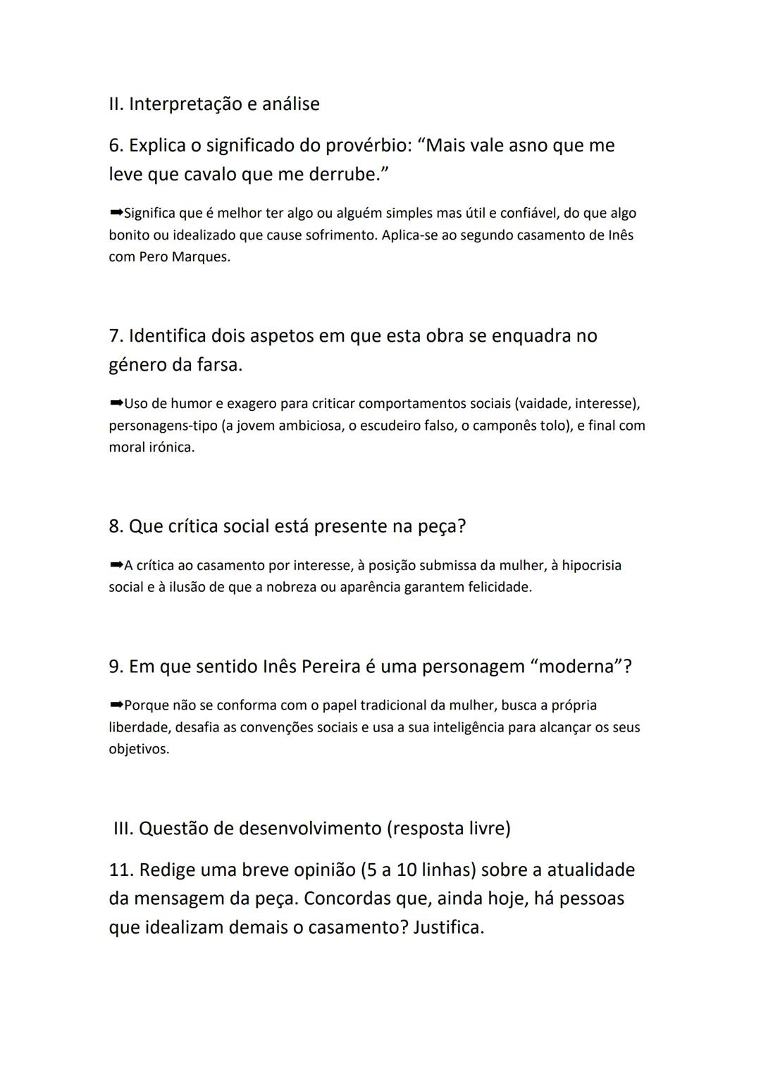 # A FARSA DE INÊS PEREIRA - GIL VICENTE
- RESUMO
Informações gerais:
Título - Farsa de Inês Pereira
Autor - Gil Vicente
Data provável -