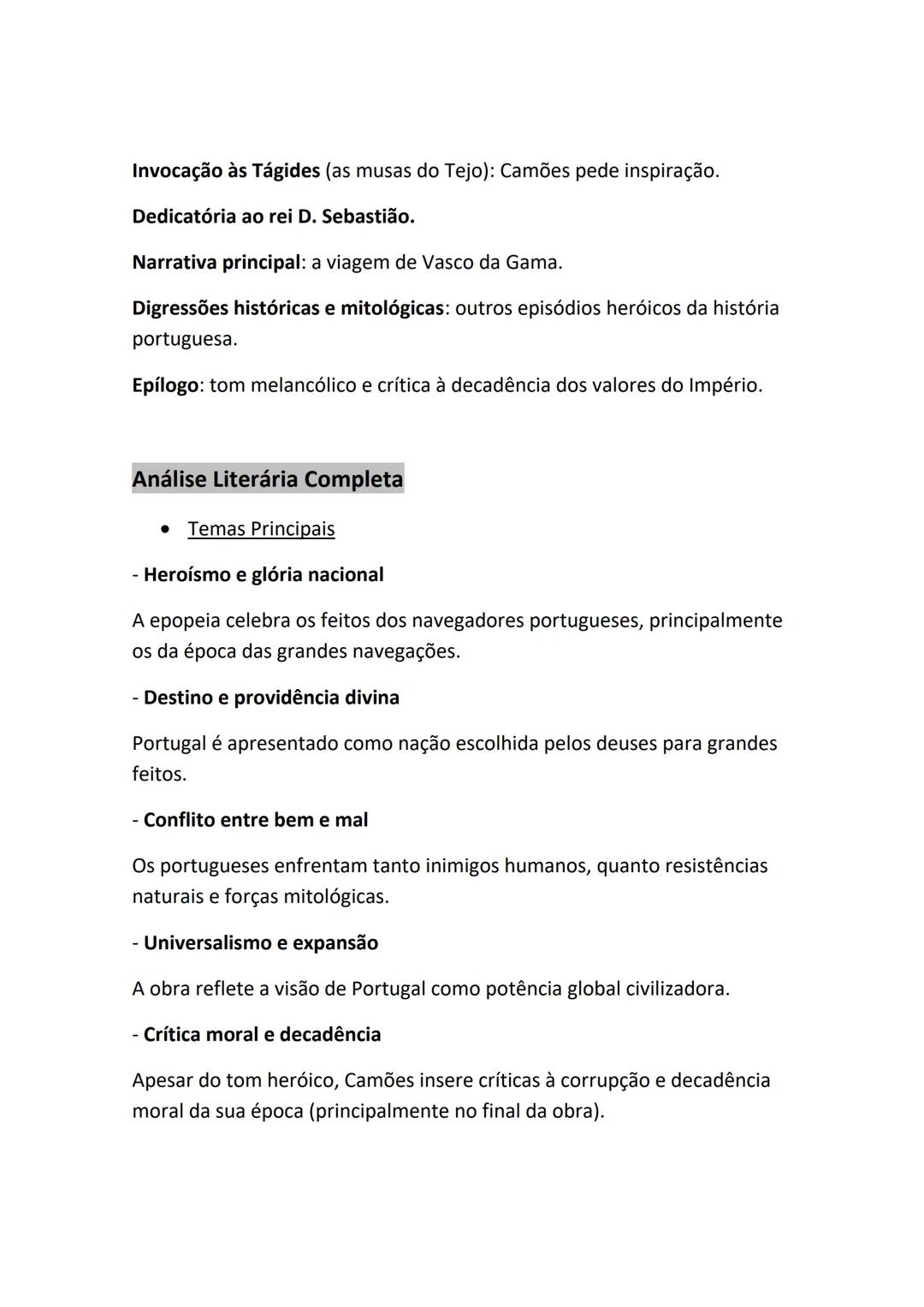 # LUSÍADAS - LUÍS DE CAMÕES
## Resumo Geral de Os Lusíadas
- Autor: Luís de Camões
- Publicação: 1572
- Género: Epopeia
- Forma: Poema épi