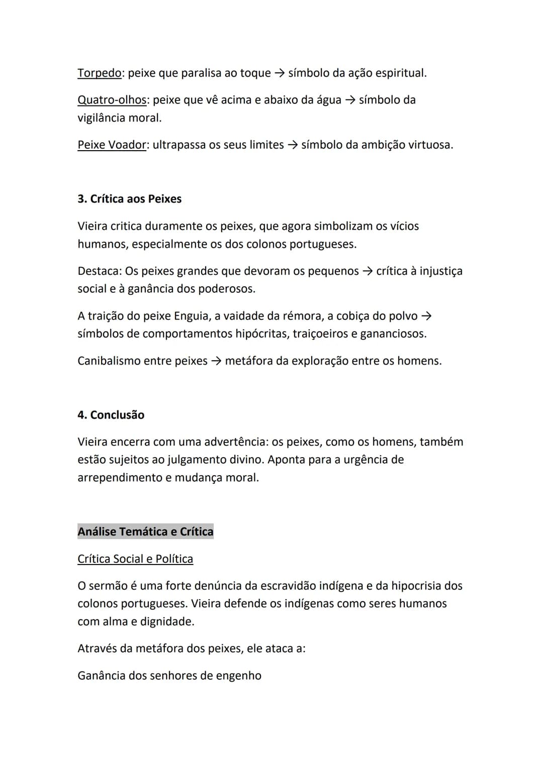 # O Sermão de Santo António aos peixes, do
Padre António Vieira - Resumo
## Contexto do sermão
Padre António Vieira pregou este sermão no