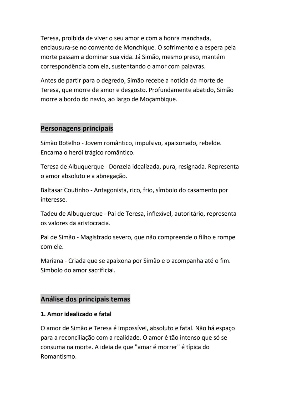 Amor de Perdição - Camilo Castelo Branco
- Resumo 11º ano
Contexto histórico e literário
Camilo Castelo Branco escreveu Amor de Perdição dur