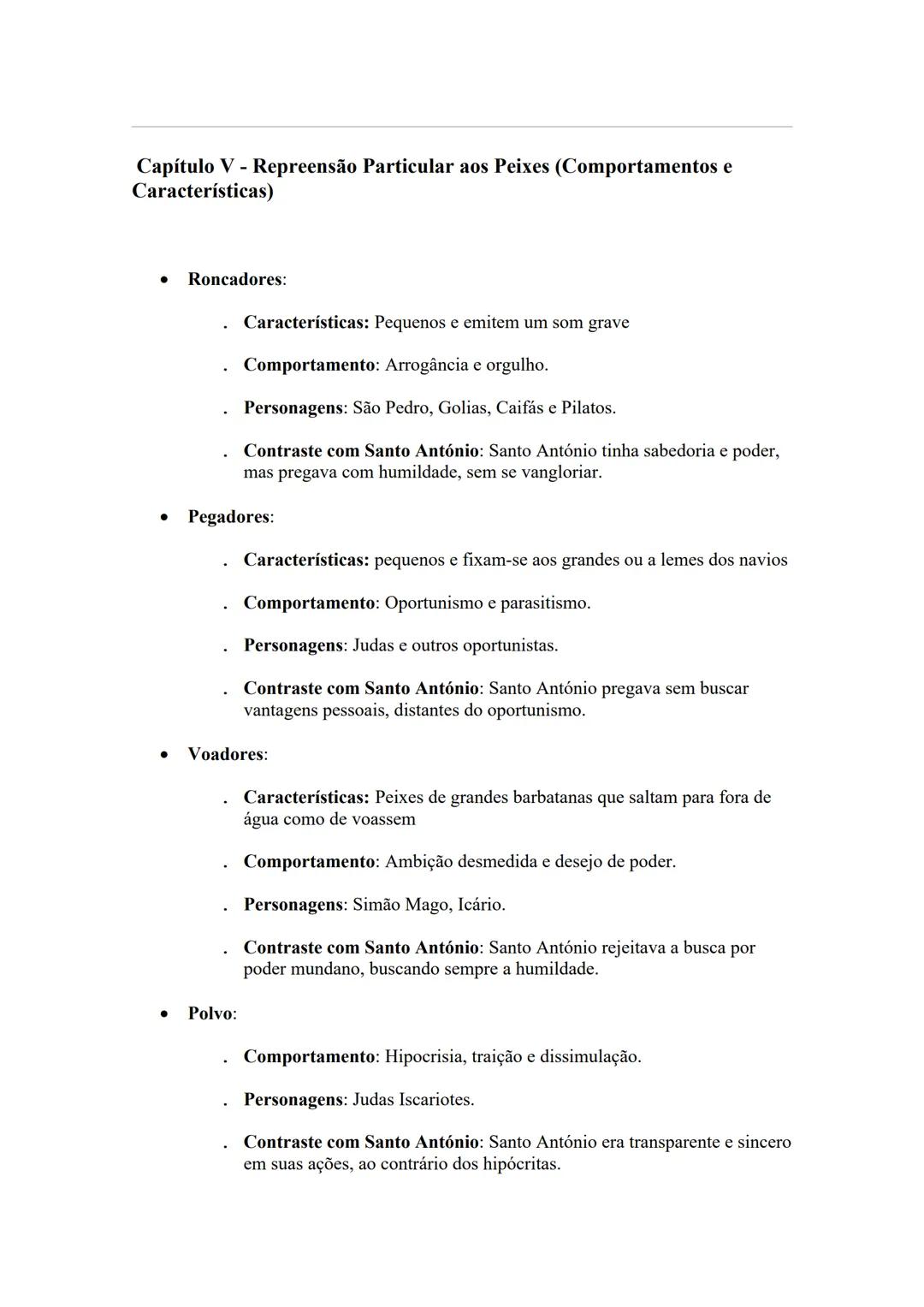 Estrutura do Sermão de Santo António aos Peixes
* Estrutura Externa:
* Exórdio: Introdução ao tema, com solicitação de ajuda divina par