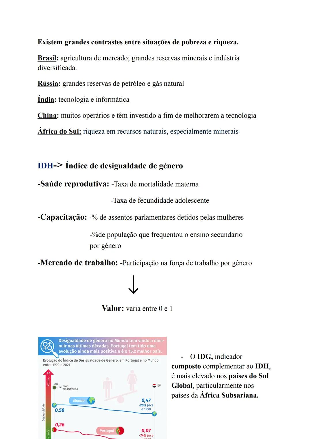 9º ano
# Crescimento económico
-> Aumento regular da produção de bens e serviços numa sociedade num determinado espaço e período de tempo.