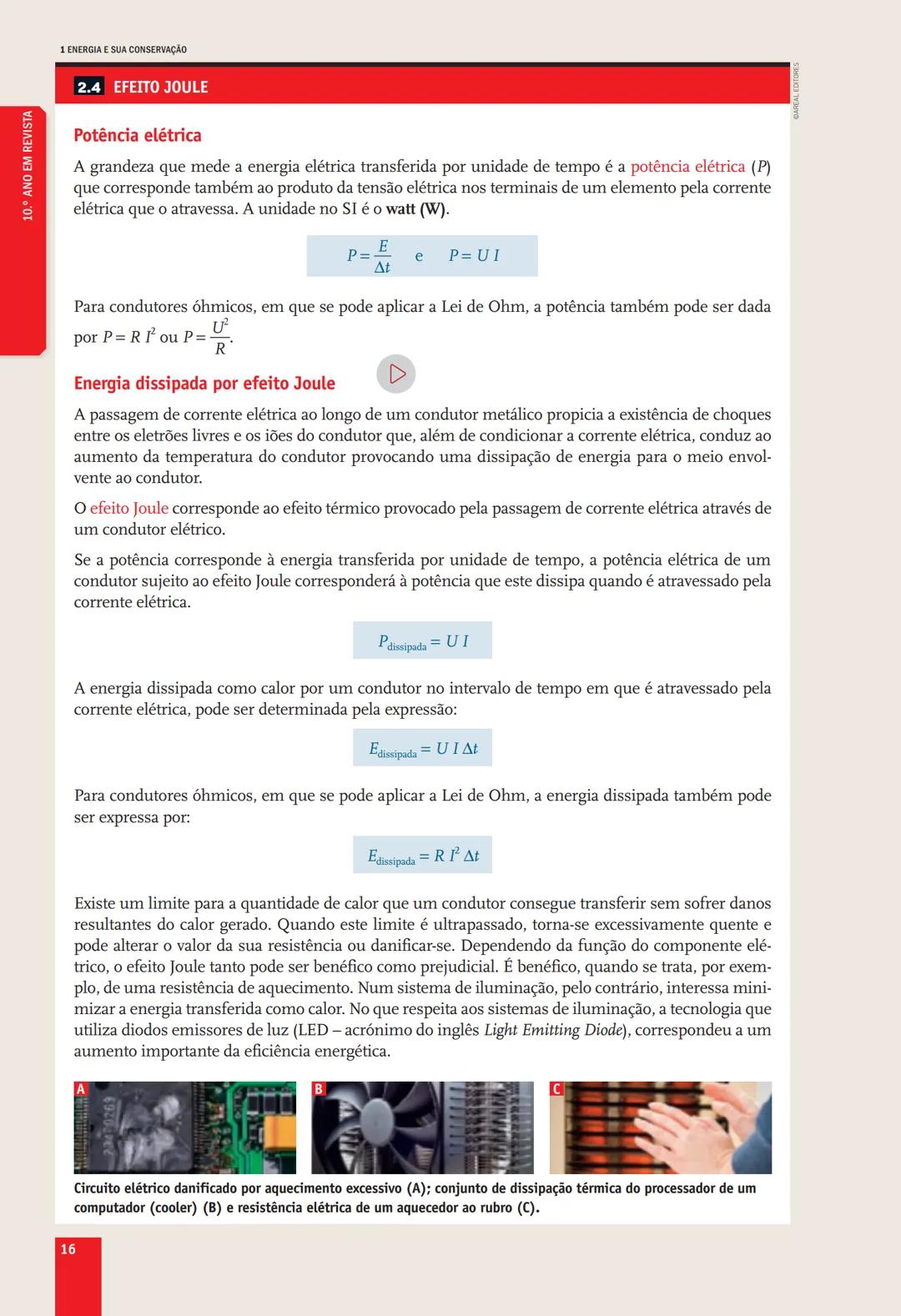 # 10.° ANO
EM REVISTA # DOMÍNIO
# ENERGIA E SUA CONSERVAÇÃO
## SUBDOMÍNIOS
1. ENERGIA E MOVIMENTOS
2. ENERGIA E FENÔMENOS ELÉTRICOS
3.