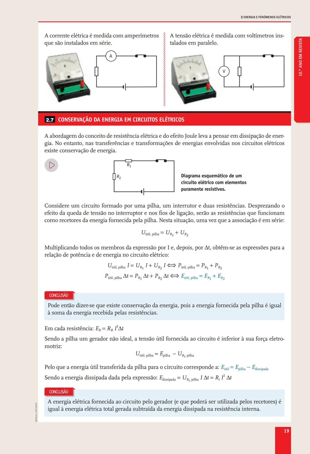 # 10.° ANO
EM REVISTA # DOMÍNIO
# ENERGIA E SUA CONSERVAÇÃO
## SUBDOMÍNIOS
1. ENERGIA E MOVIMENTOS
2. ENERGIA E FENÔMENOS ELÉTRICOS
3.