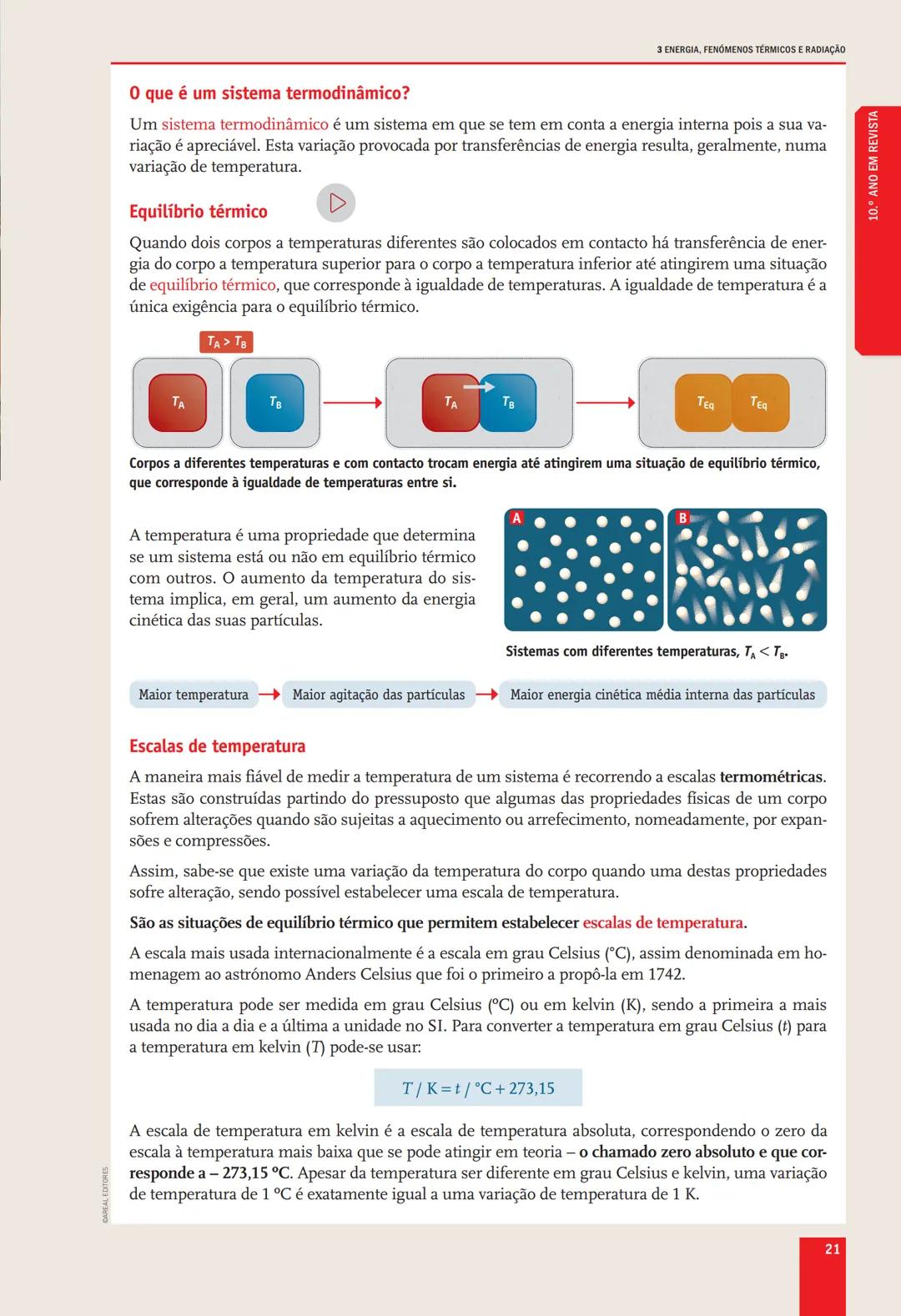 # 10.° ANO
EM REVISTA # DOMÍNIO
# ENERGIA E SUA CONSERVAÇÃO
## SUBDOMÍNIOS
1. ENERGIA E MOVIMENTOS
2. ENERGIA E FENÔMENOS ELÉTRICOS
3.
