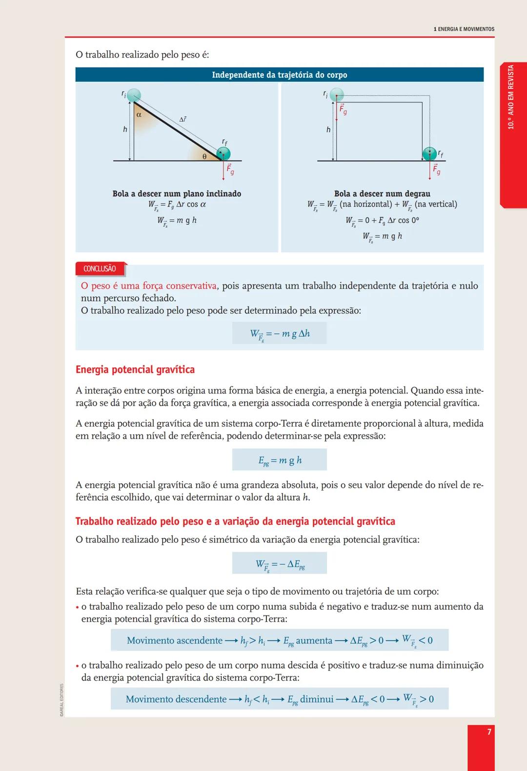 # 10.° ANO
EM REVISTA # DOMÍNIO
# ENERGIA E SUA CONSERVAÇÃO
## SUBDOMÍNIOS
1. ENERGIA E MOVIMENTOS
2. ENERGIA E FENÔMENOS ELÉTRICOS
3.