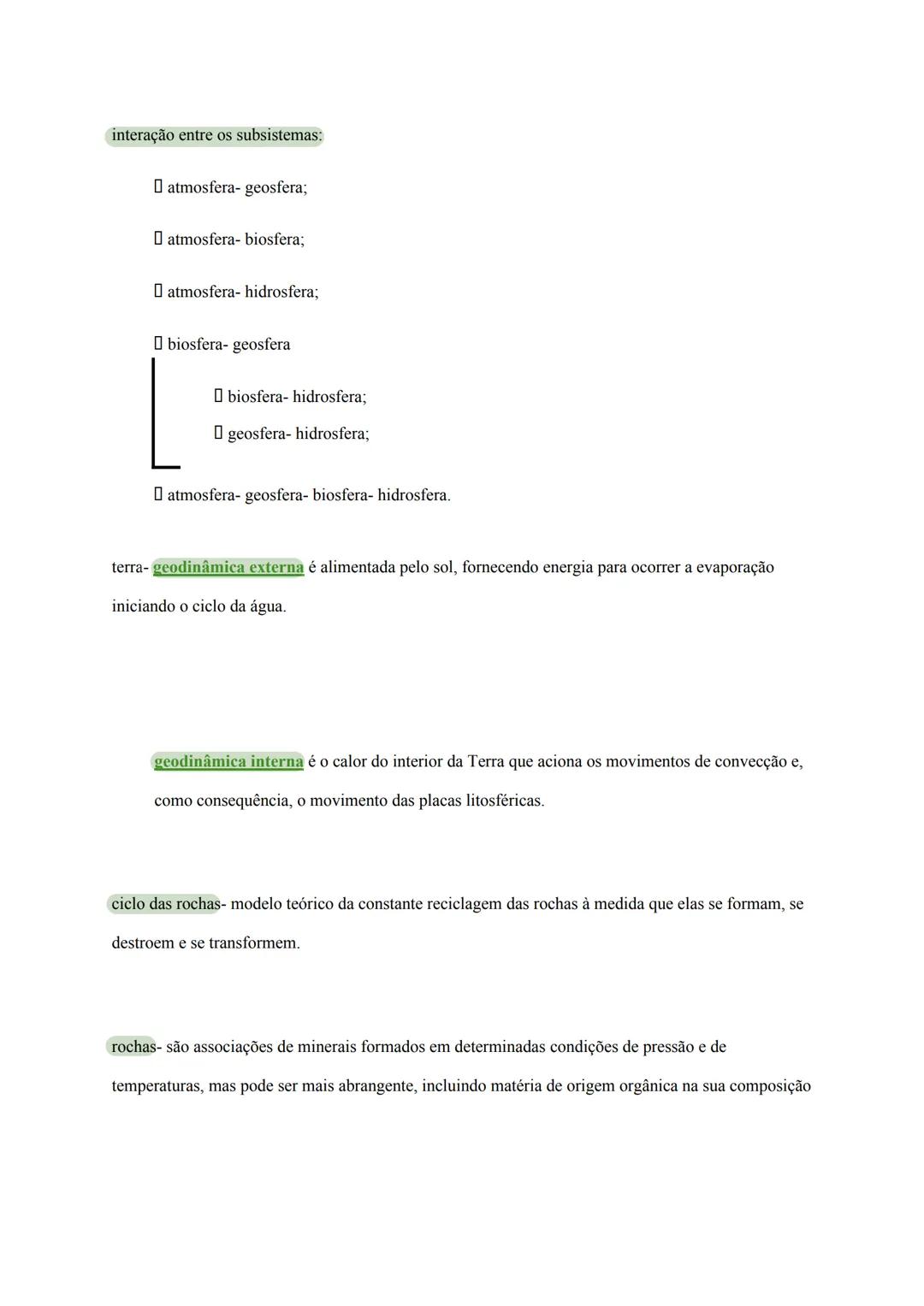 # Geologia
10º e 11º
ano a terra é considerado um sistema fechado
É estudado como um sistema composto por substâncias
interdependentes (a p