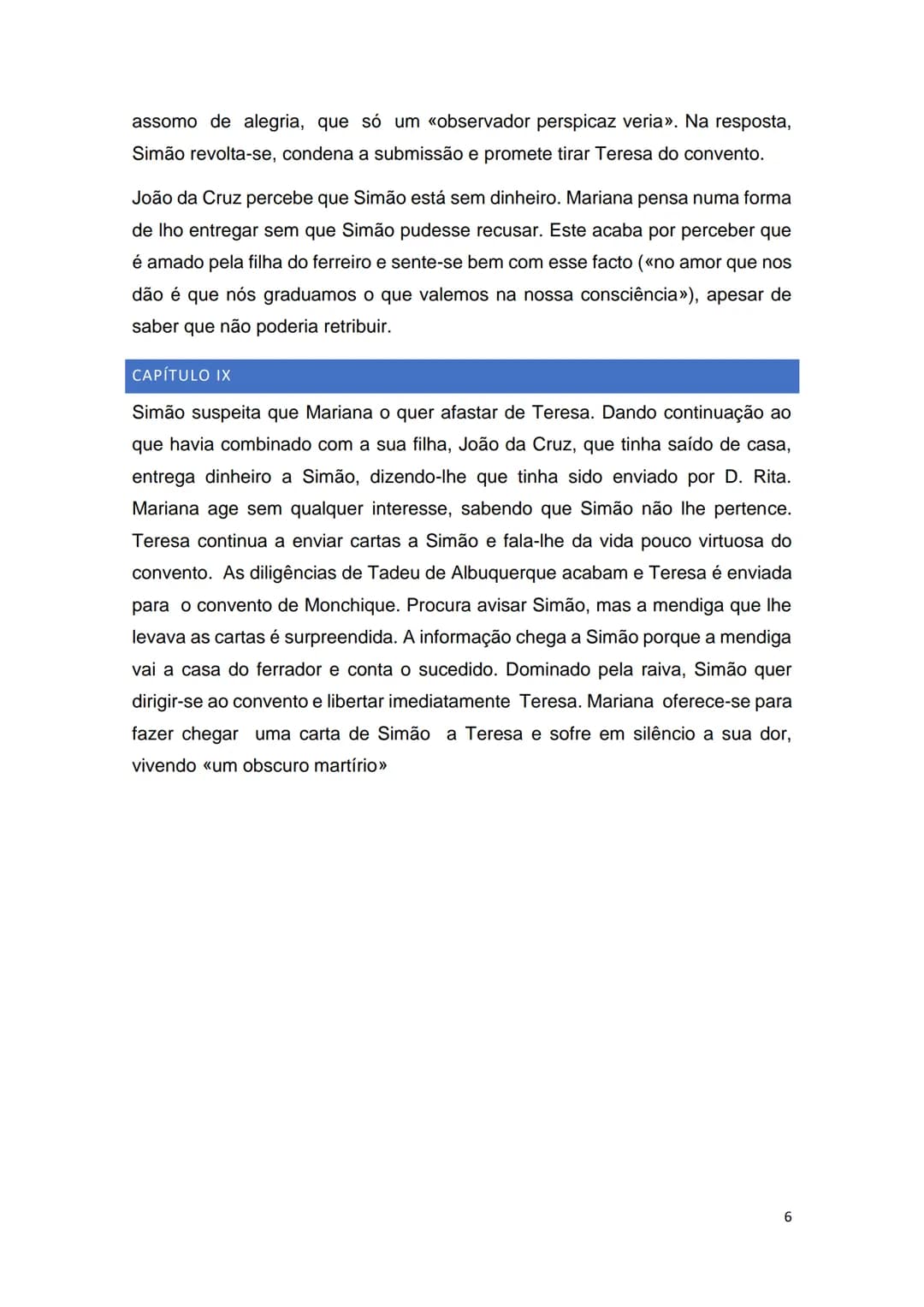 # AMOR DE PERDIÇÃO
Síntese dos Capítulos INTRODUÇÃO
A Introdução inicia-se com a reprodução do registo de entrada de Simão Botelho
na Cadei